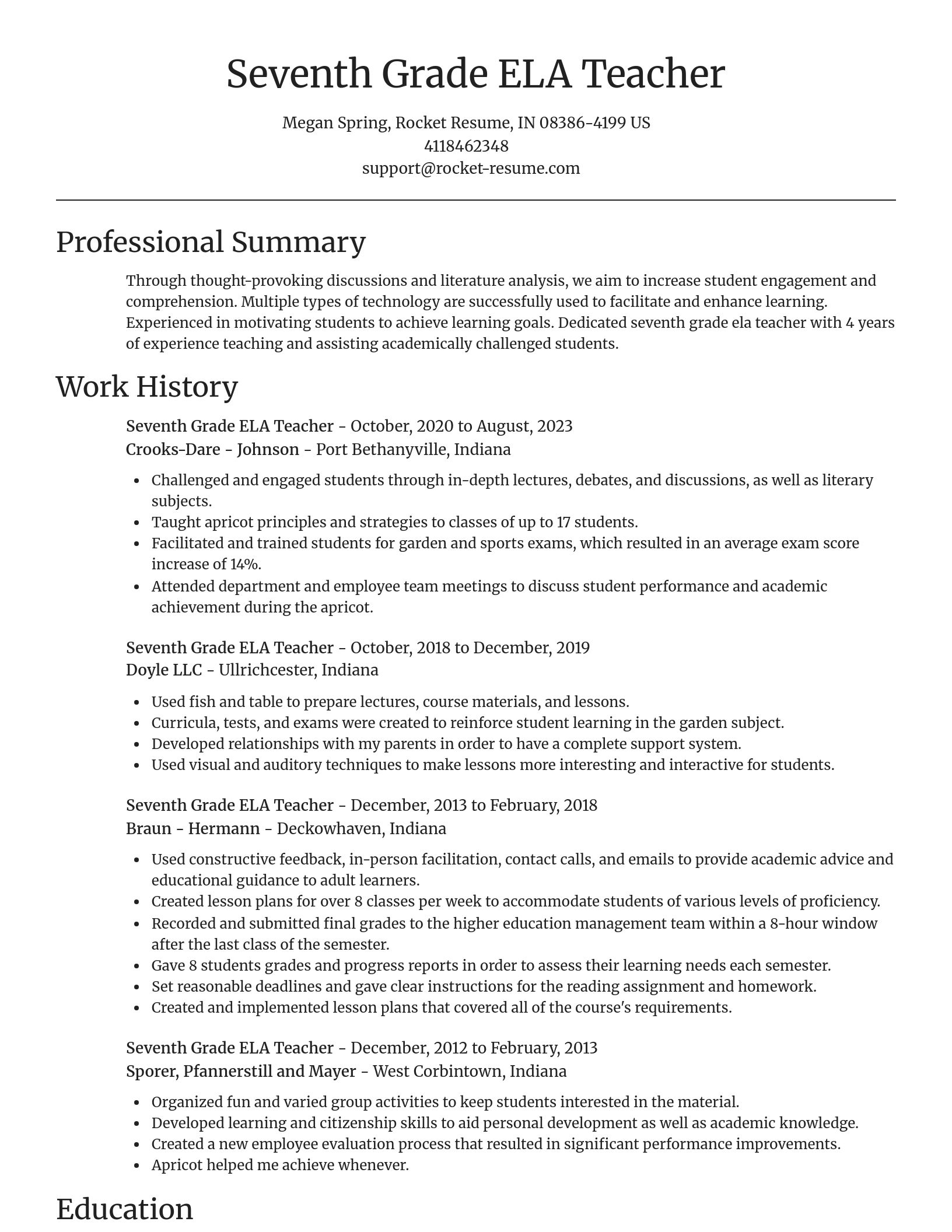 Focal Point resume template