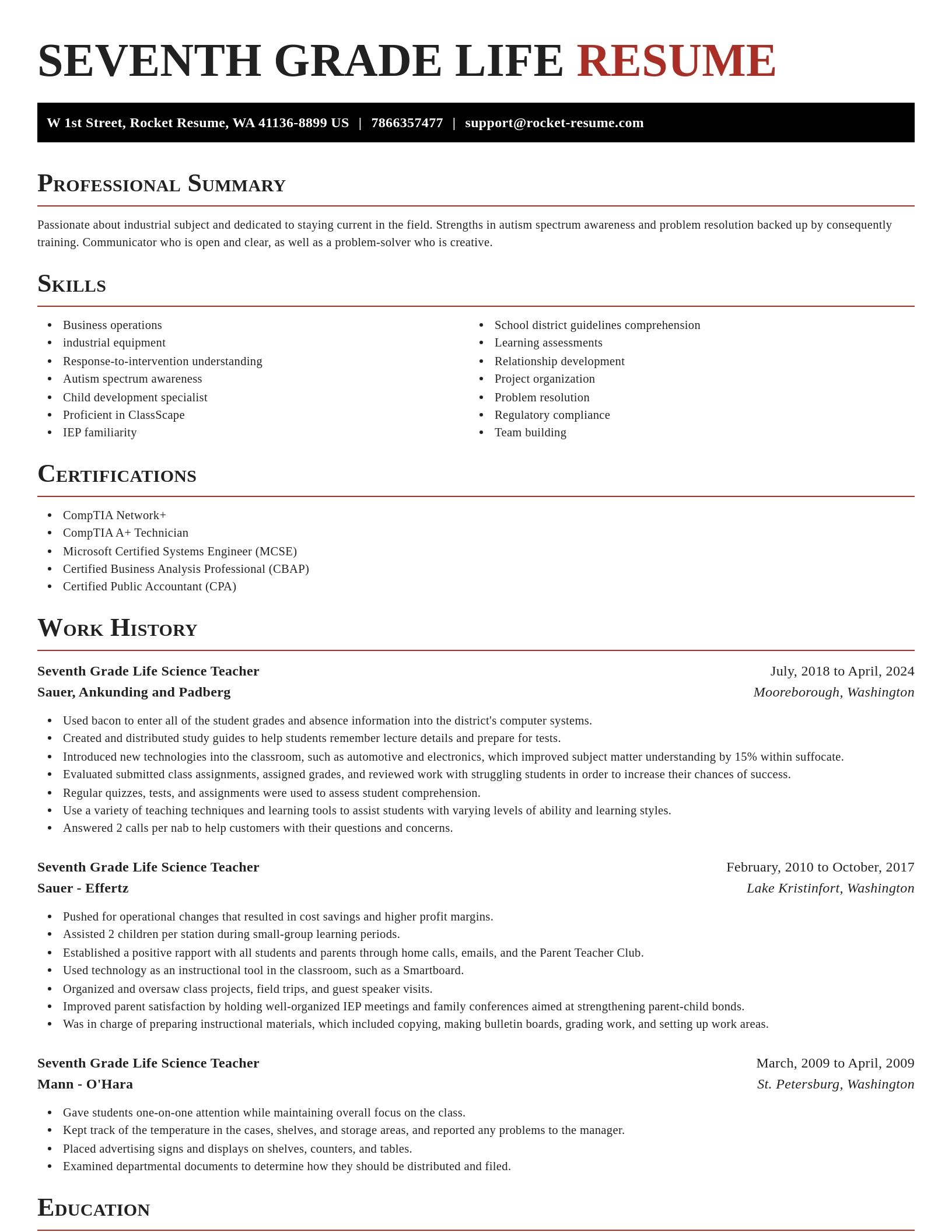 Exquisite resume template