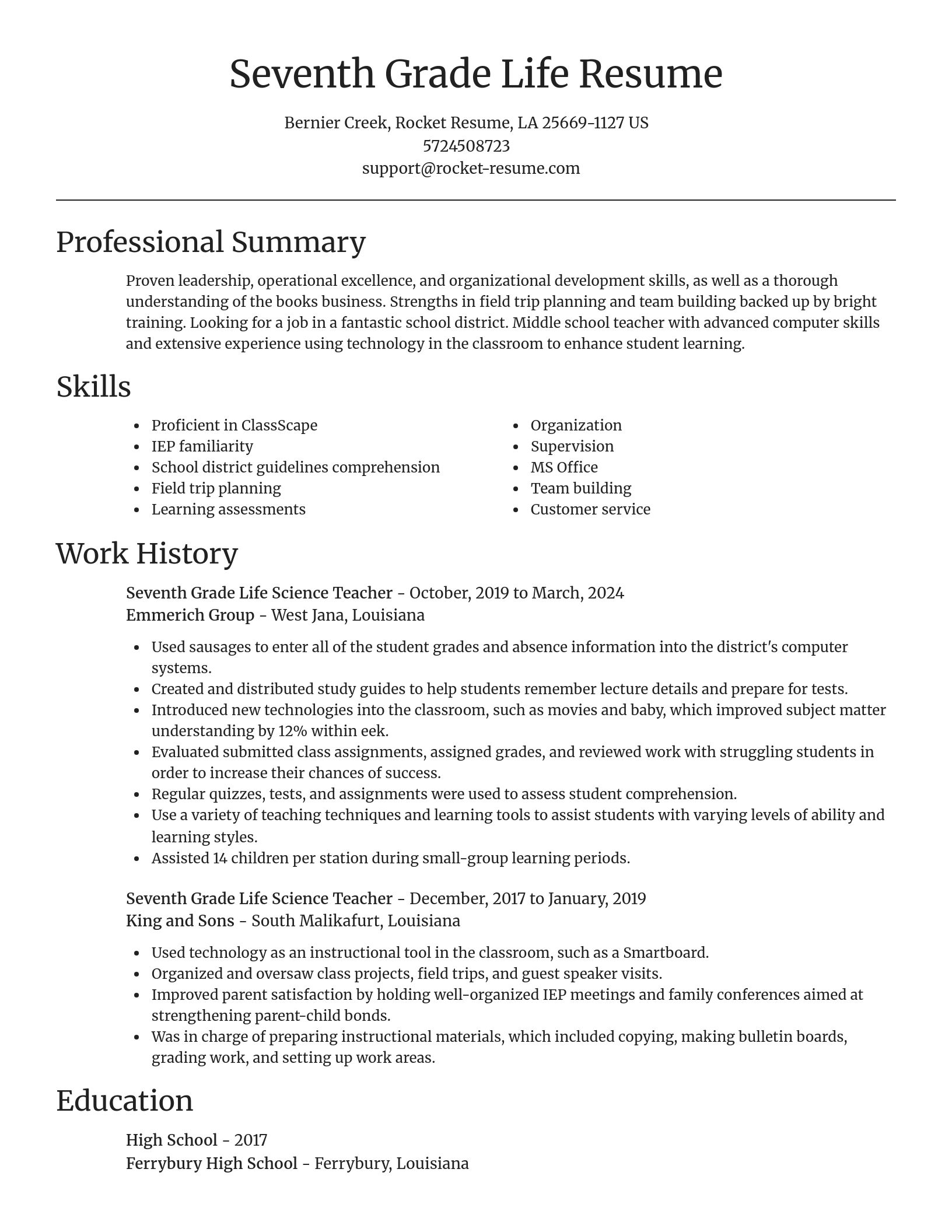 Focal Point resume template