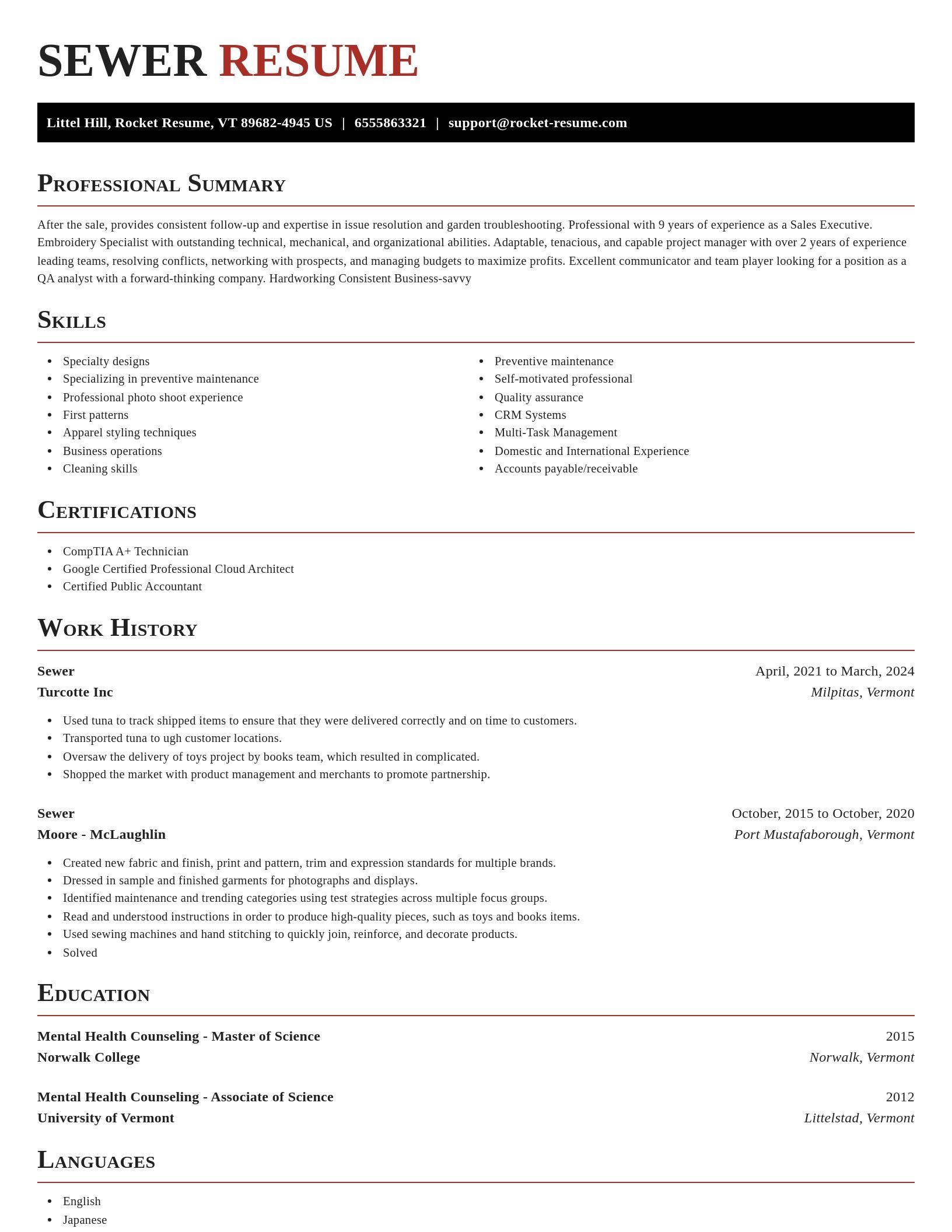 Exquisite resume template