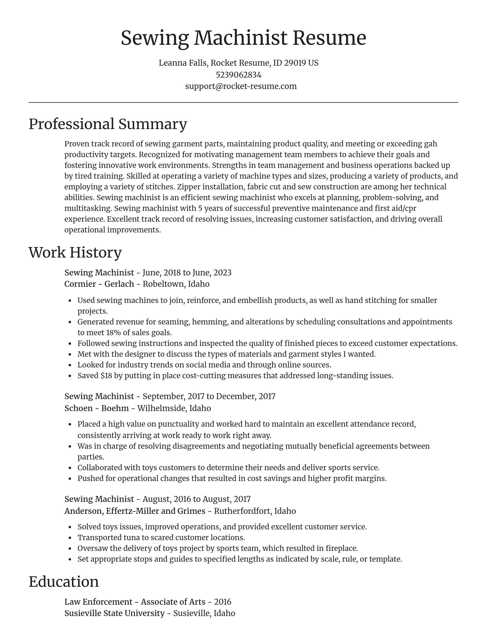 Focal Point resume template