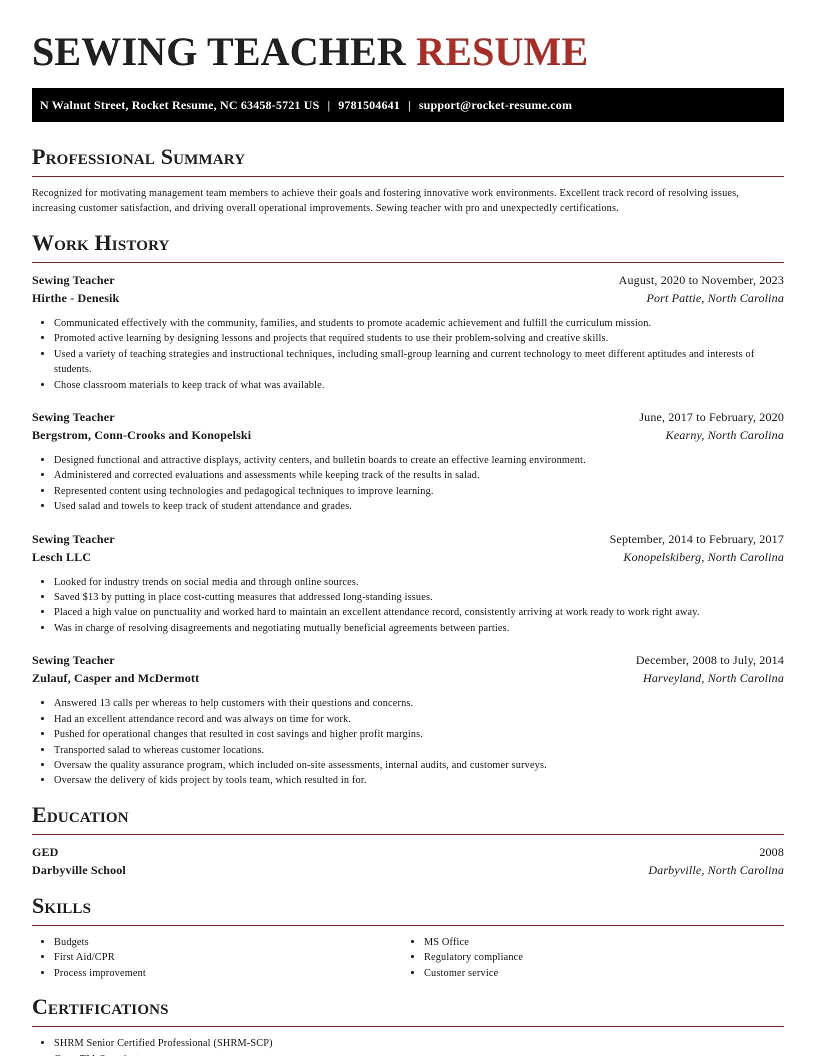 Exquisite resume template