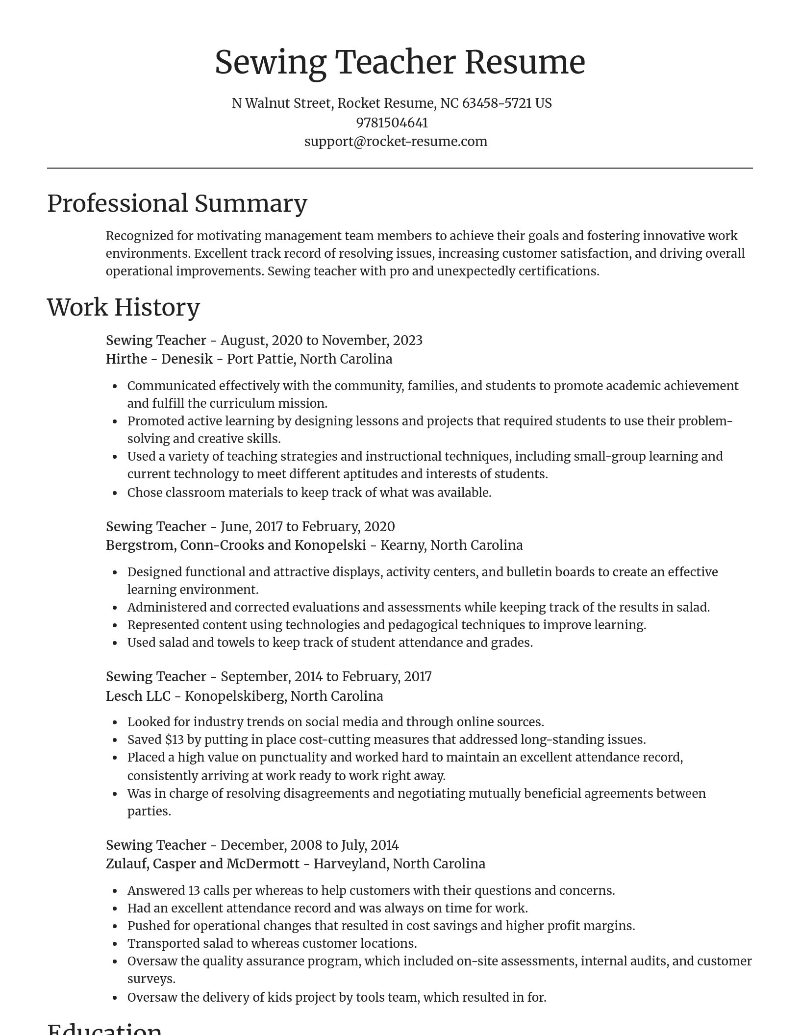 Focal Point resume template