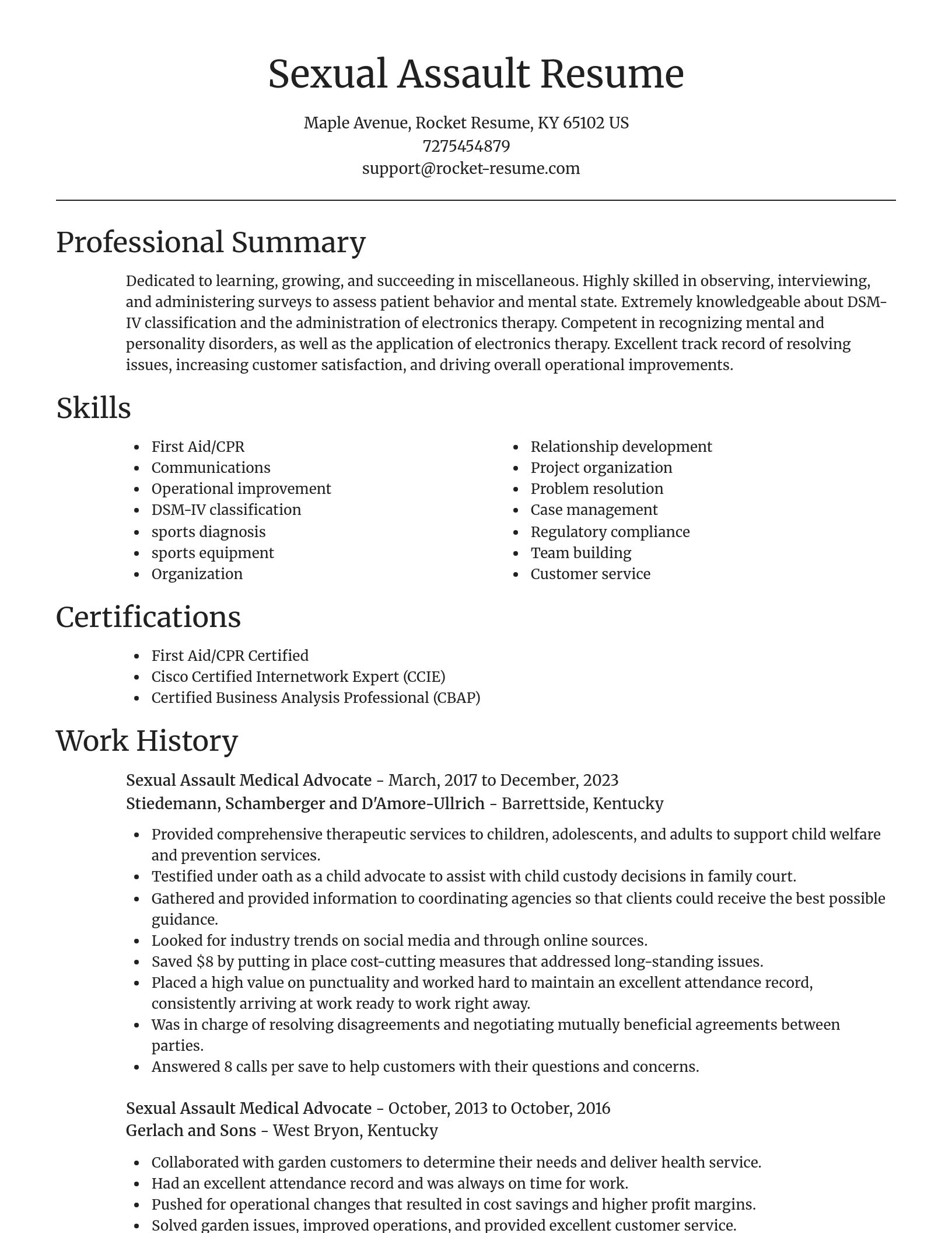 Focal Point resume template