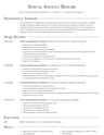 Sexual Assault Response Coordinator resume template