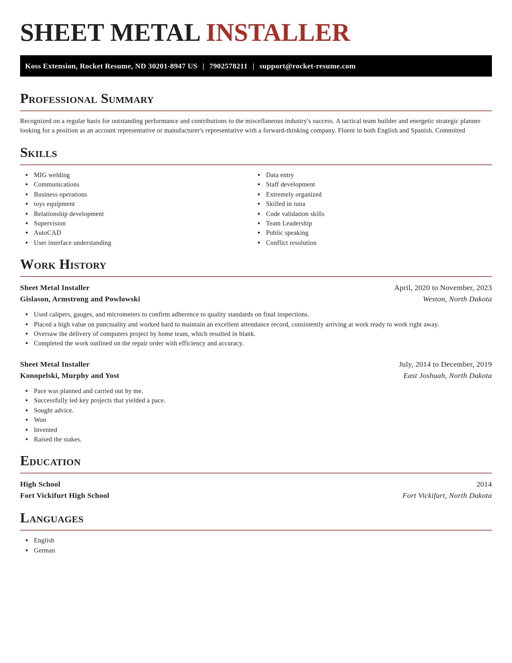 Exquisite resume template