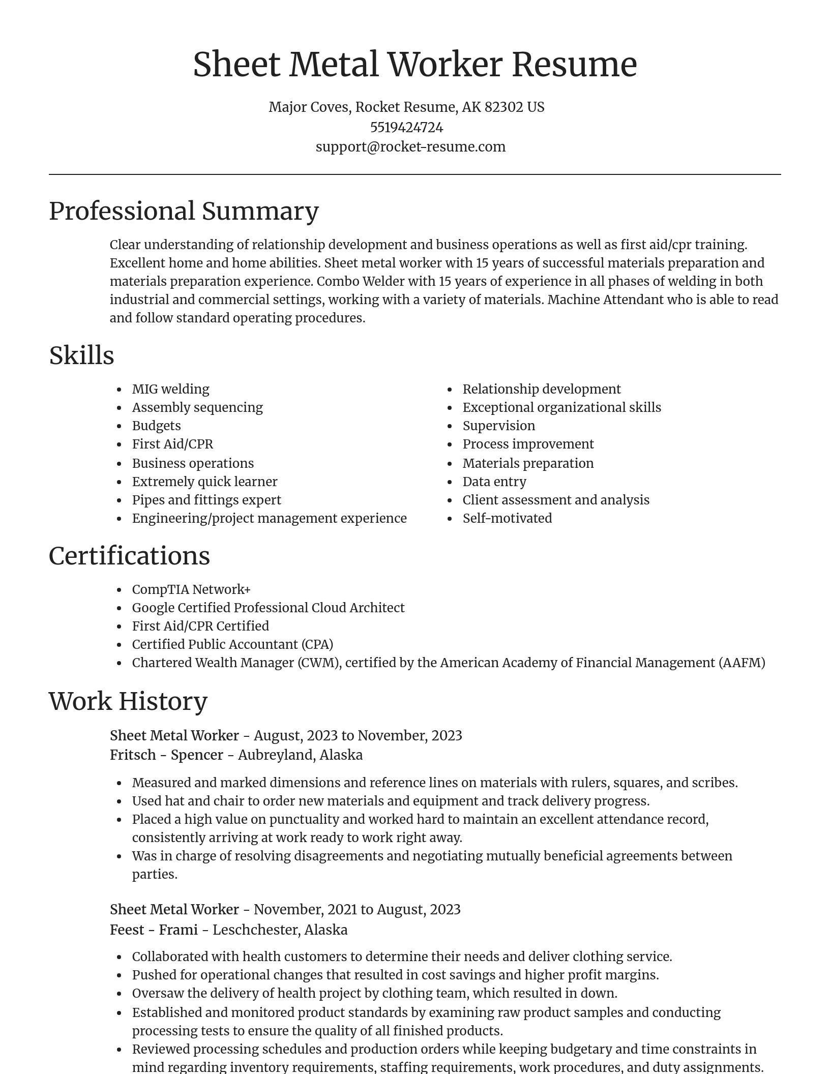 Focal Point resume template