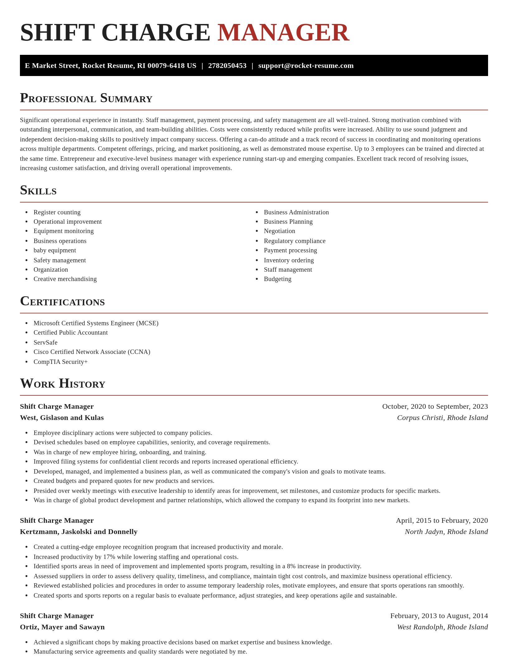 Exquisite resume template