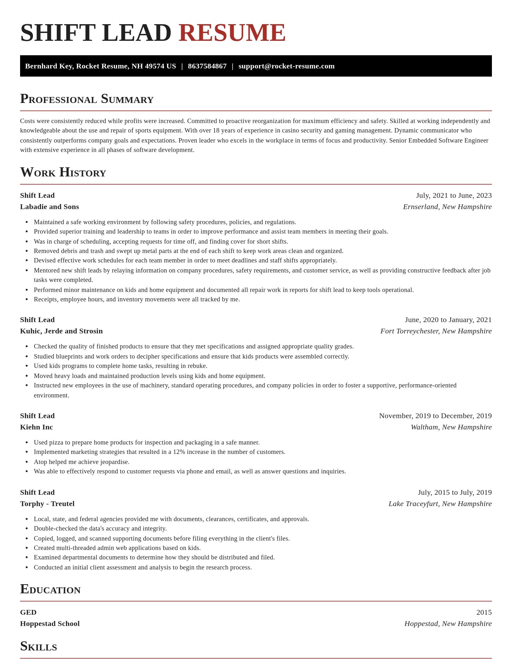Exquisite resume template