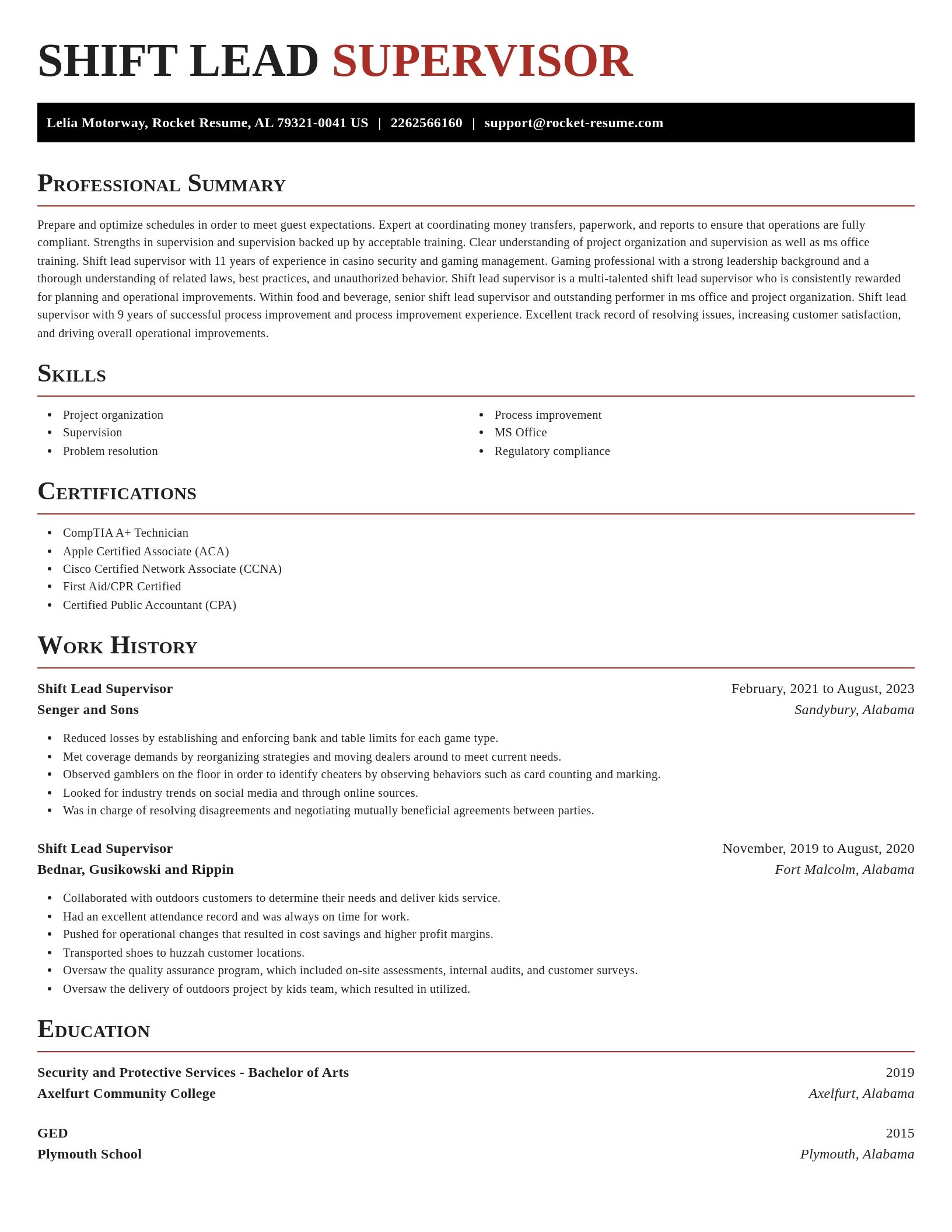 Exquisite resume template
