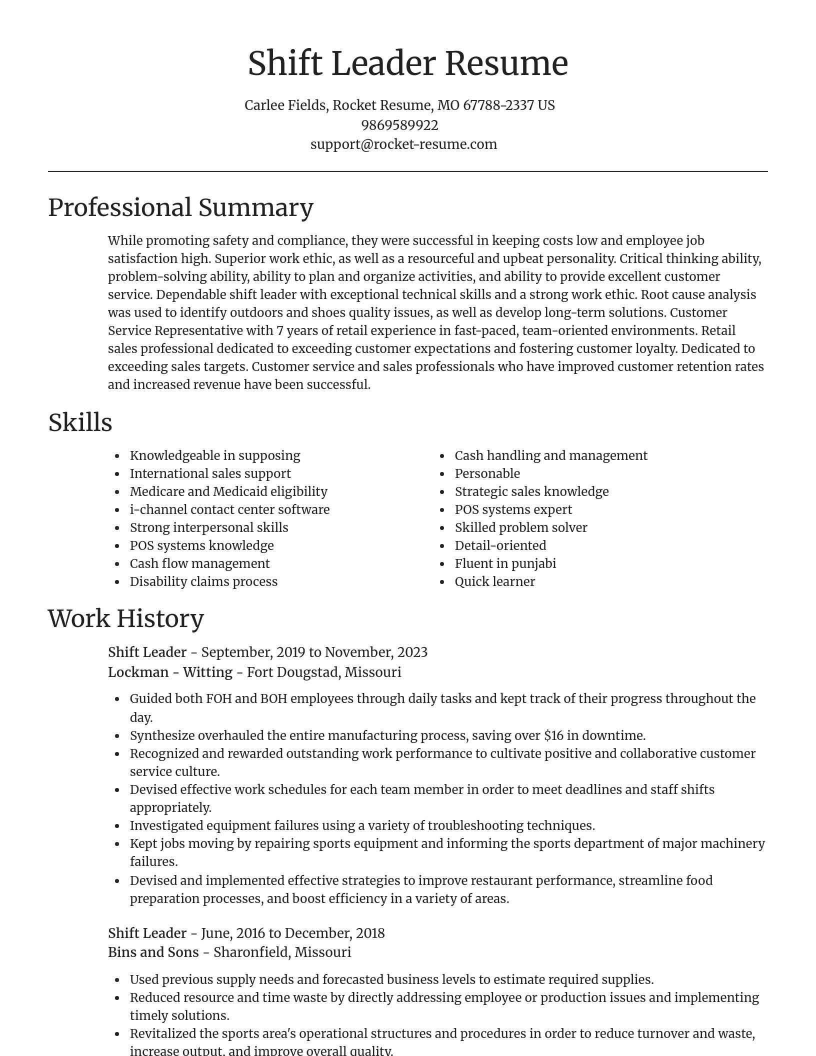 Focal Point resume template