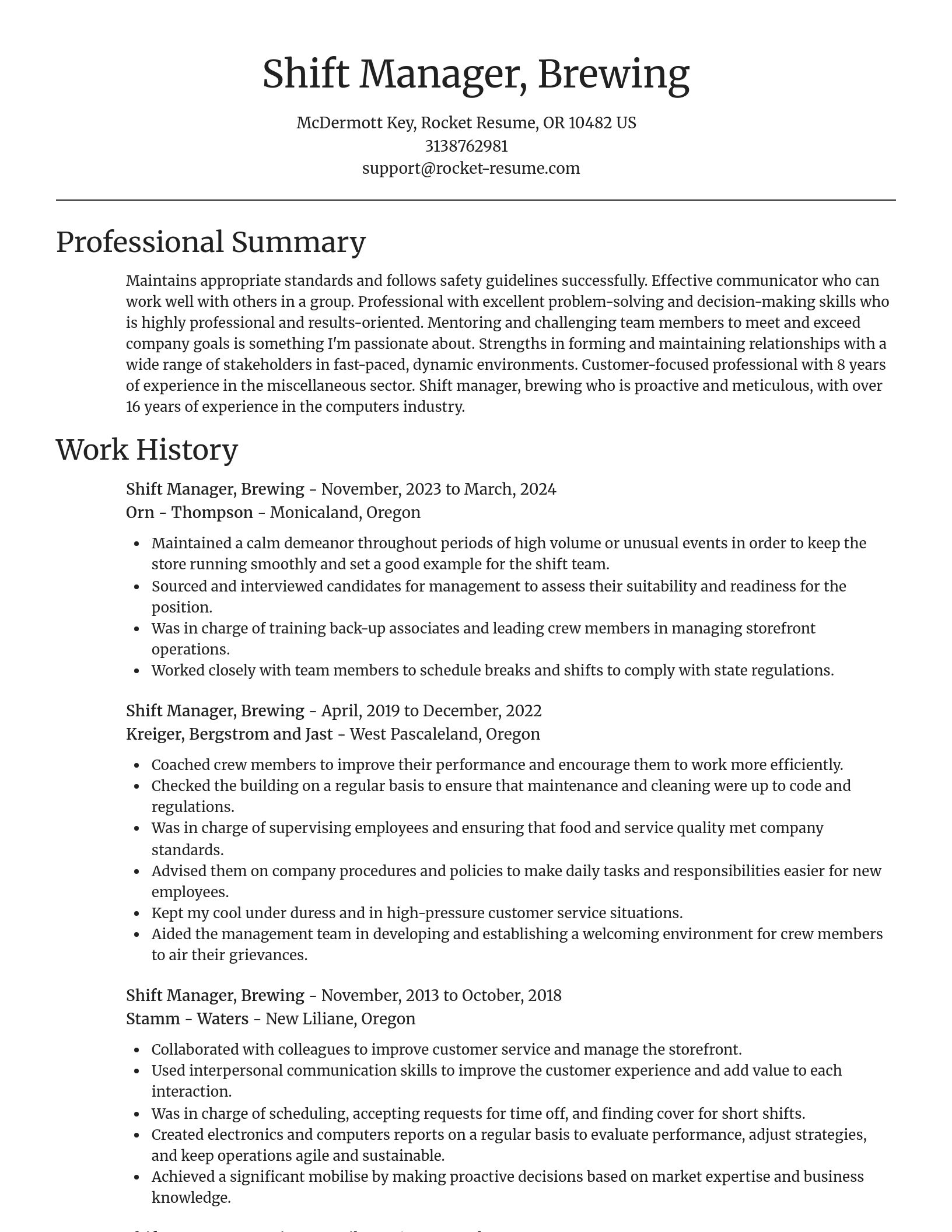 Focal Point resume template