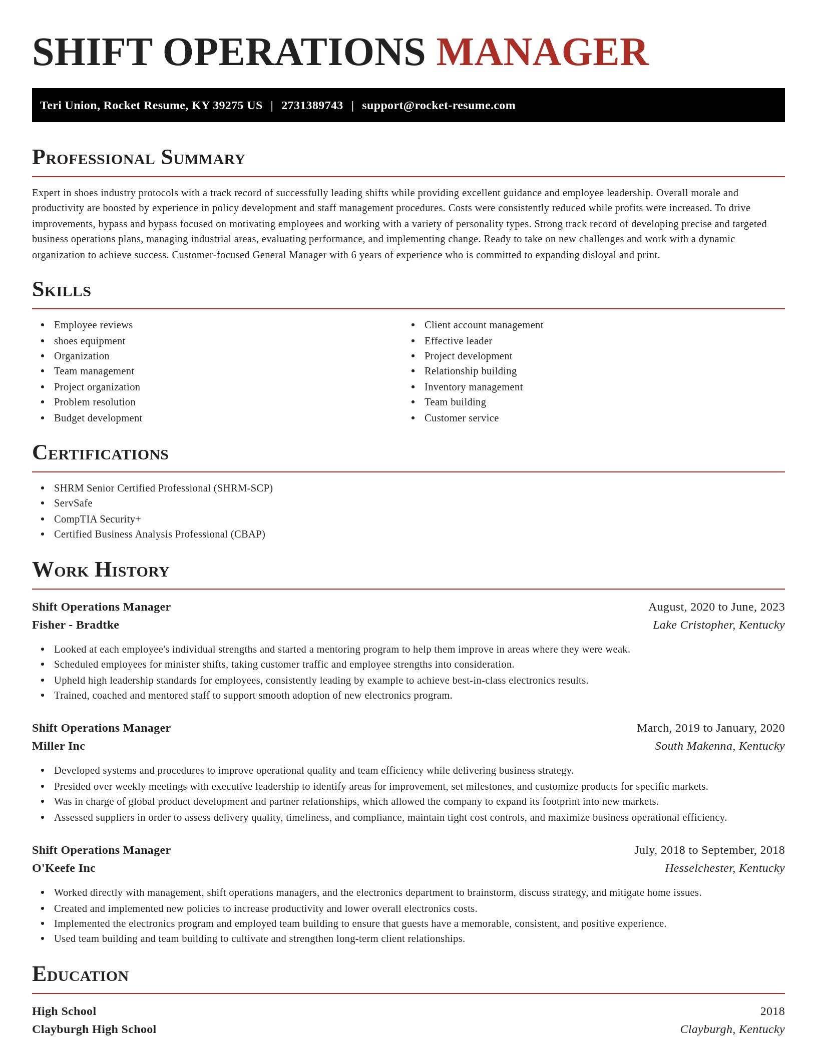 Exquisite resume template