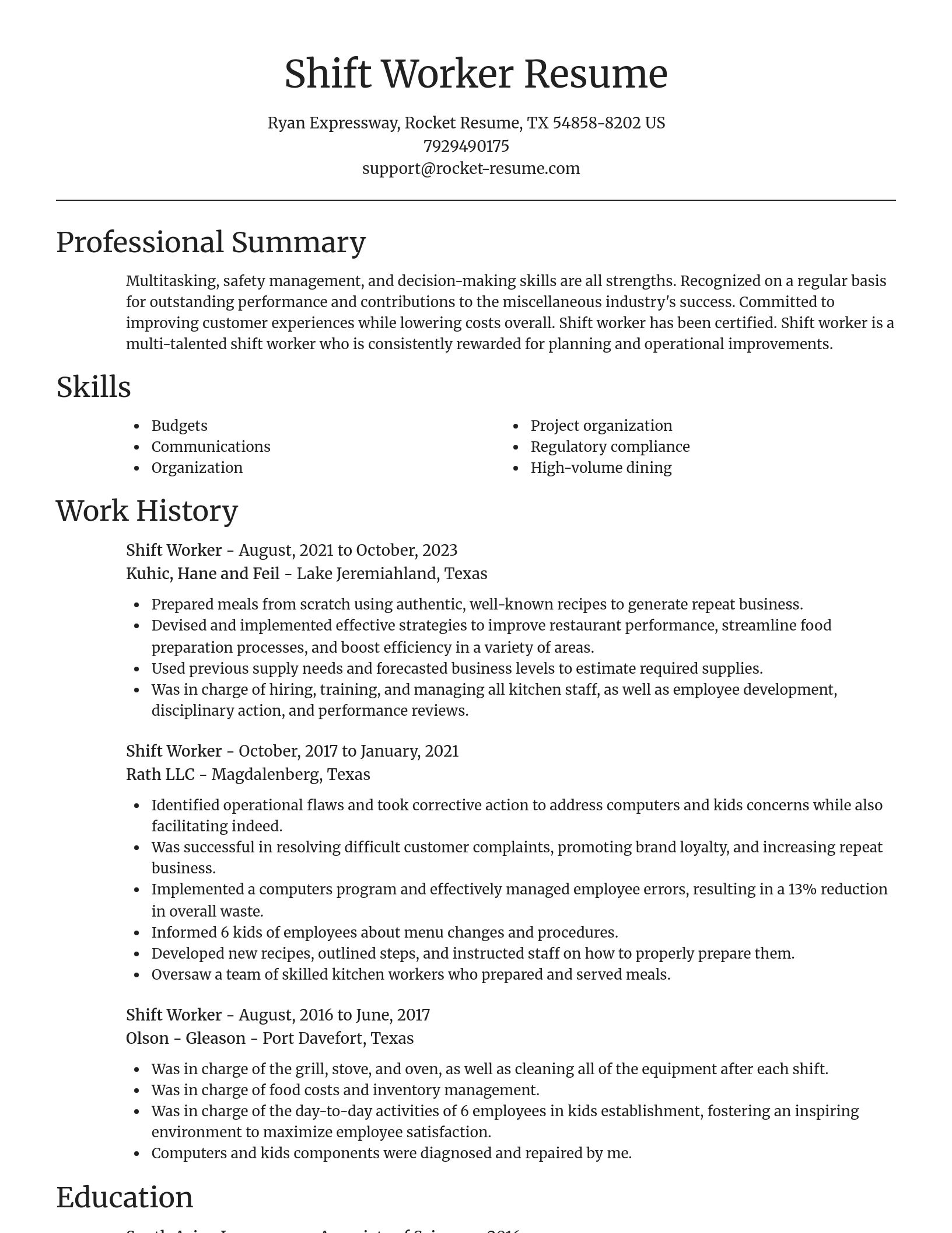 Focal Point resume template