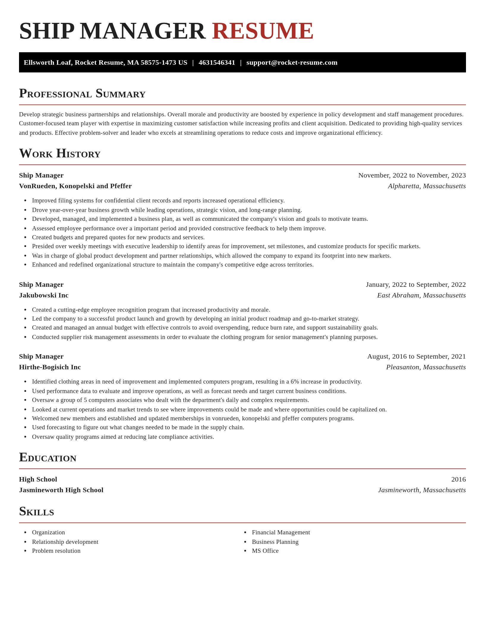 Exquisite resume template