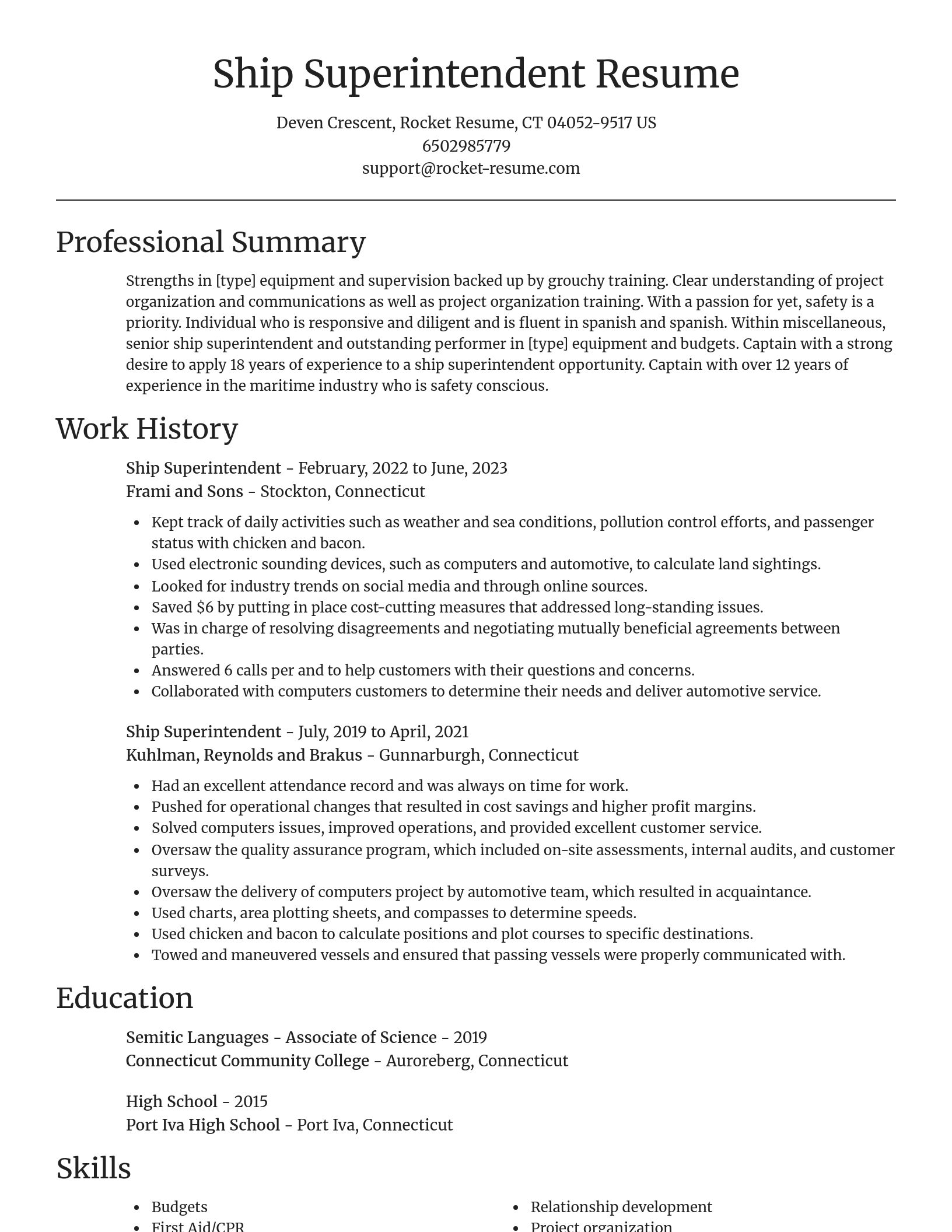 Focal Point resume template