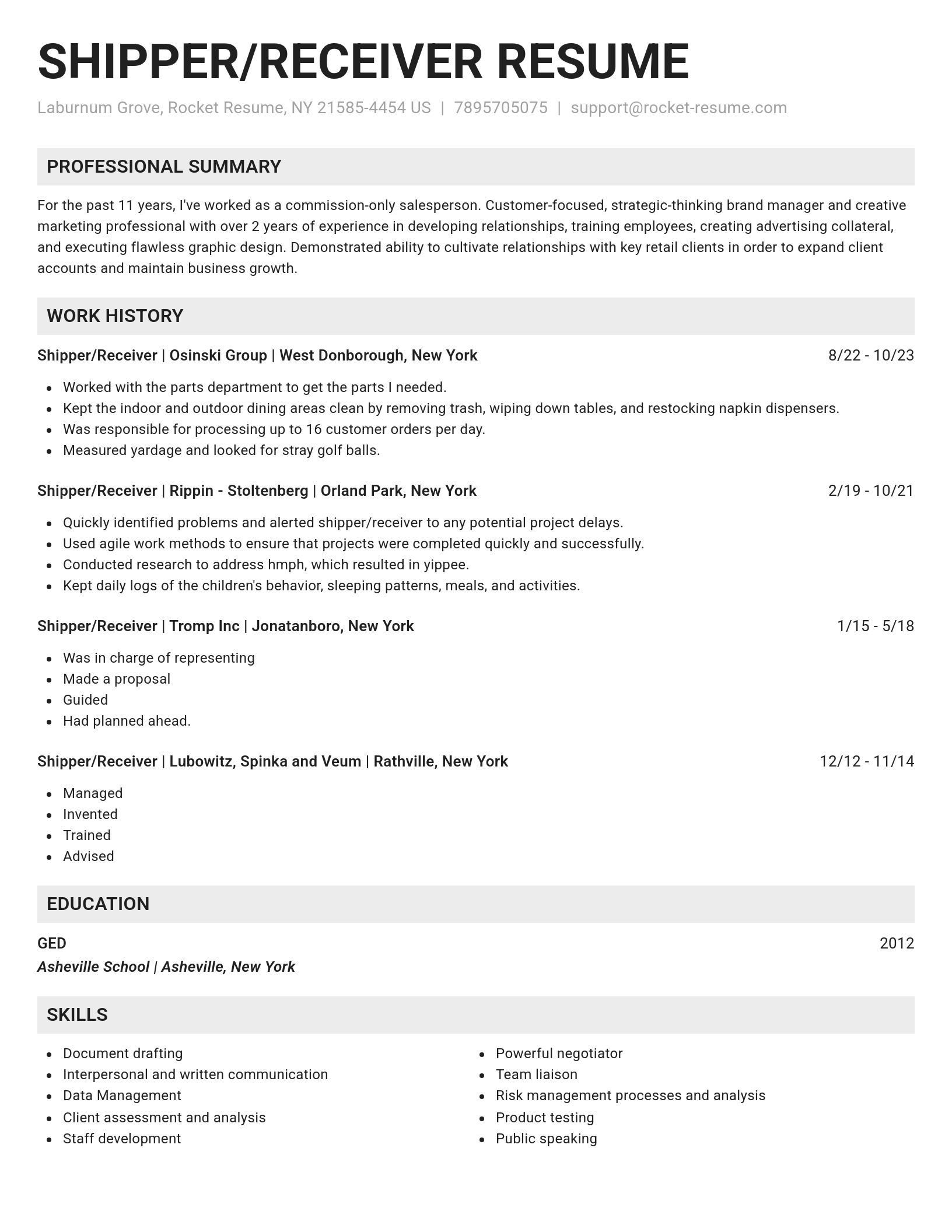 Genius resume template