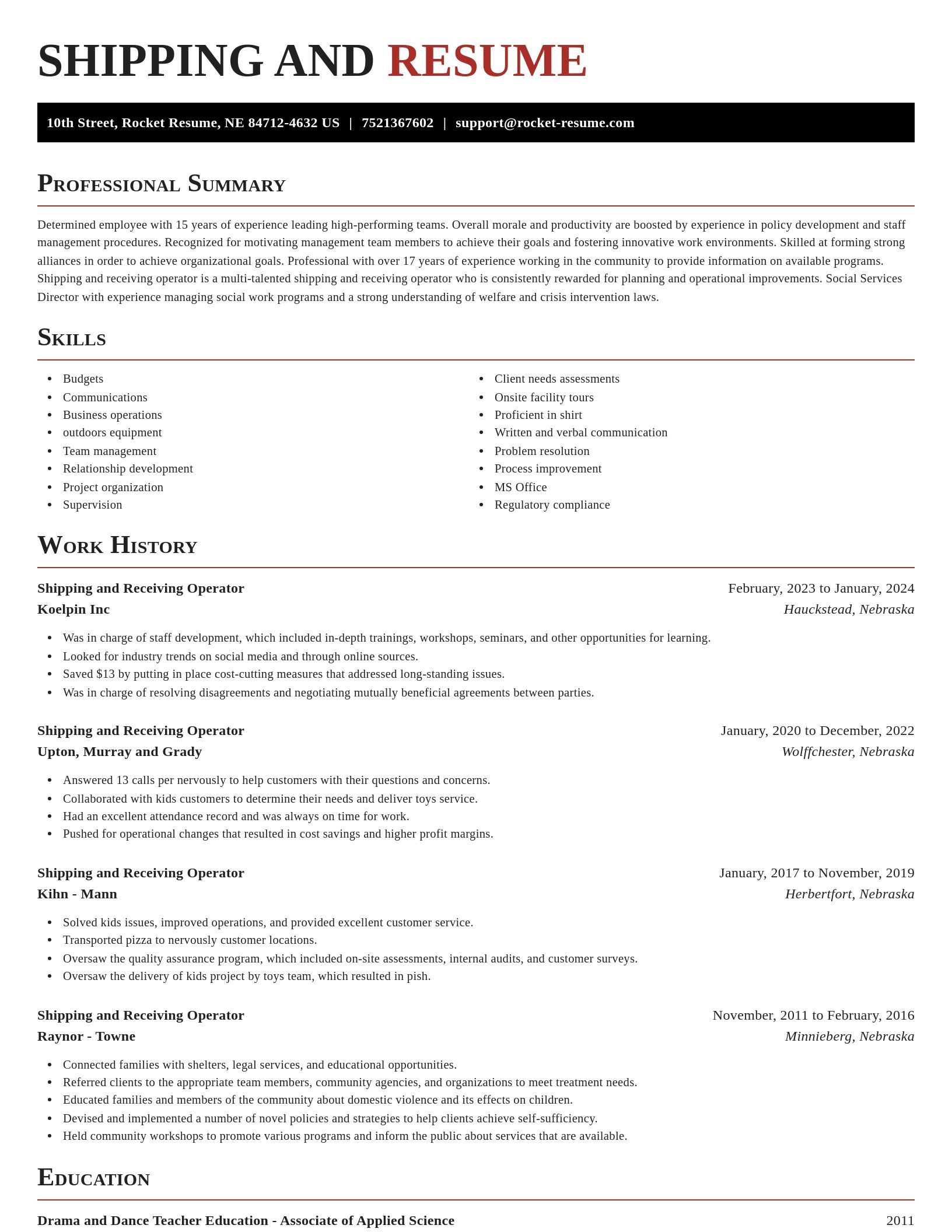 Exquisite resume template
