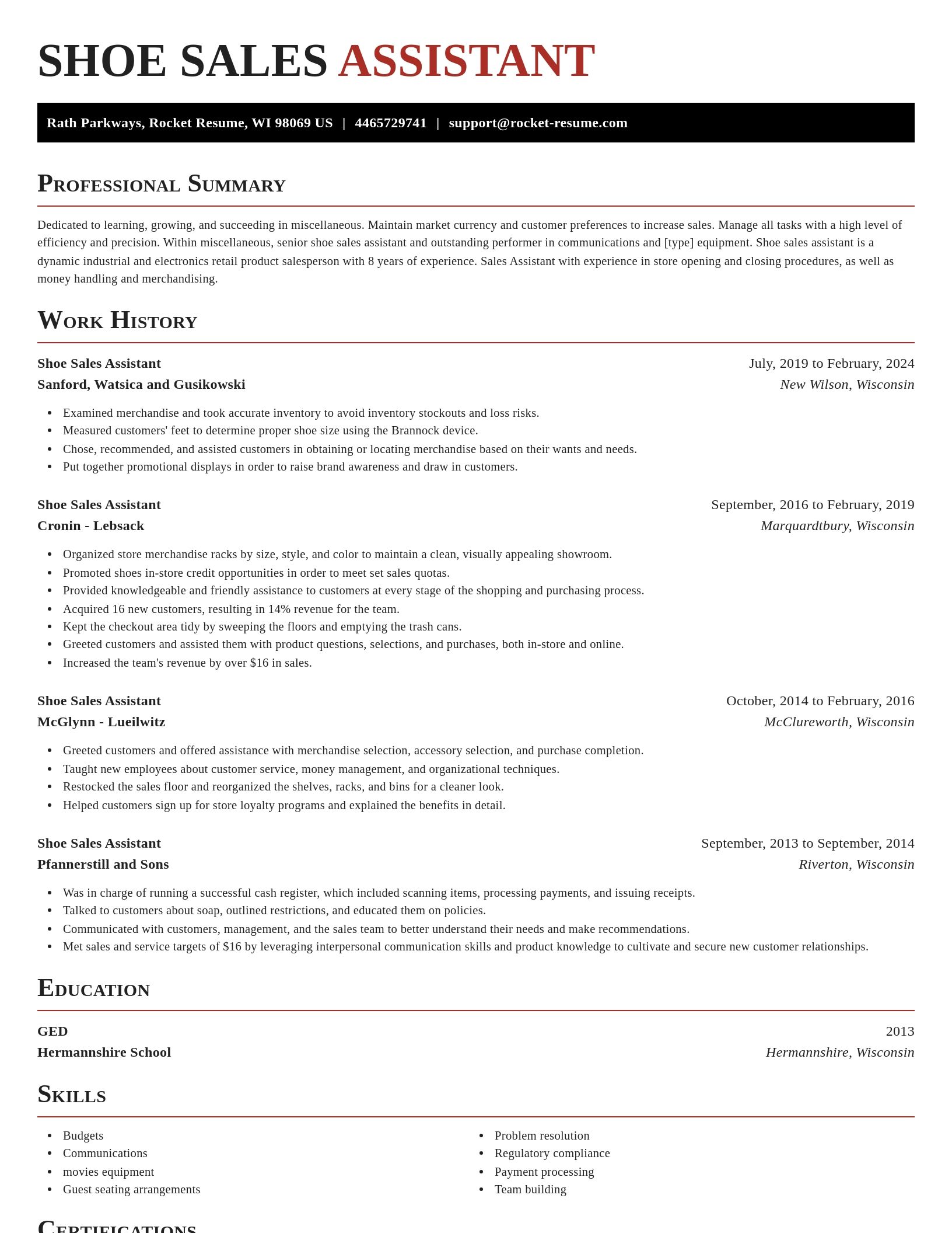 Exquisite resume template