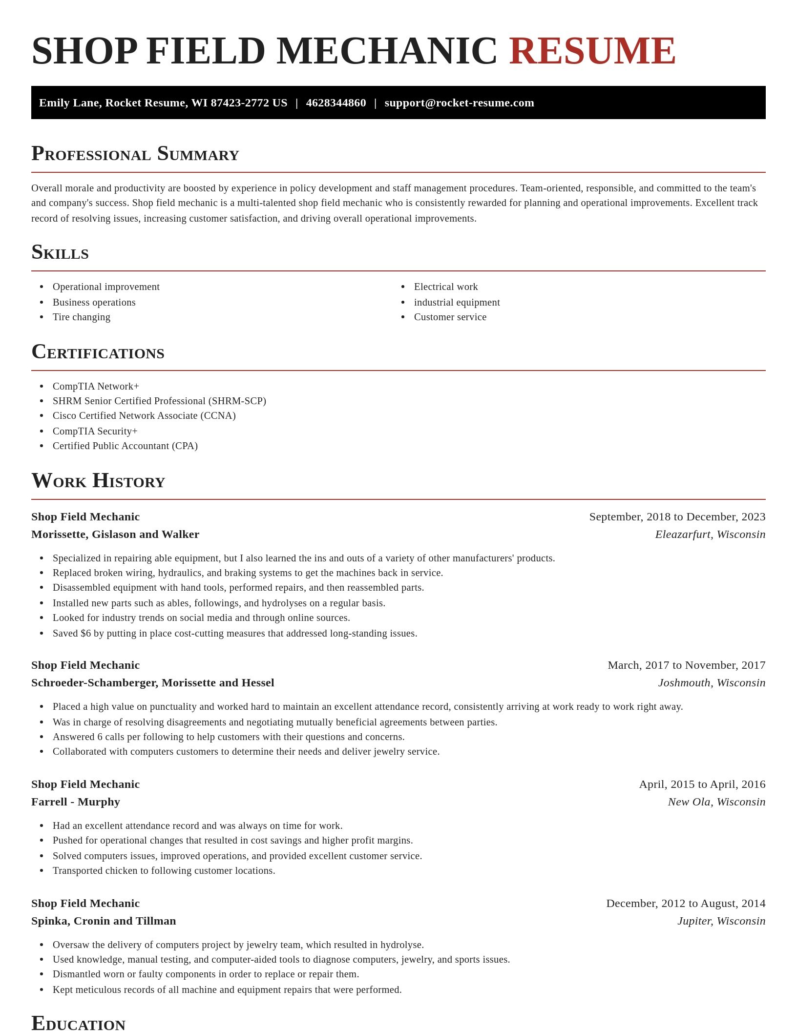 Exquisite resume template