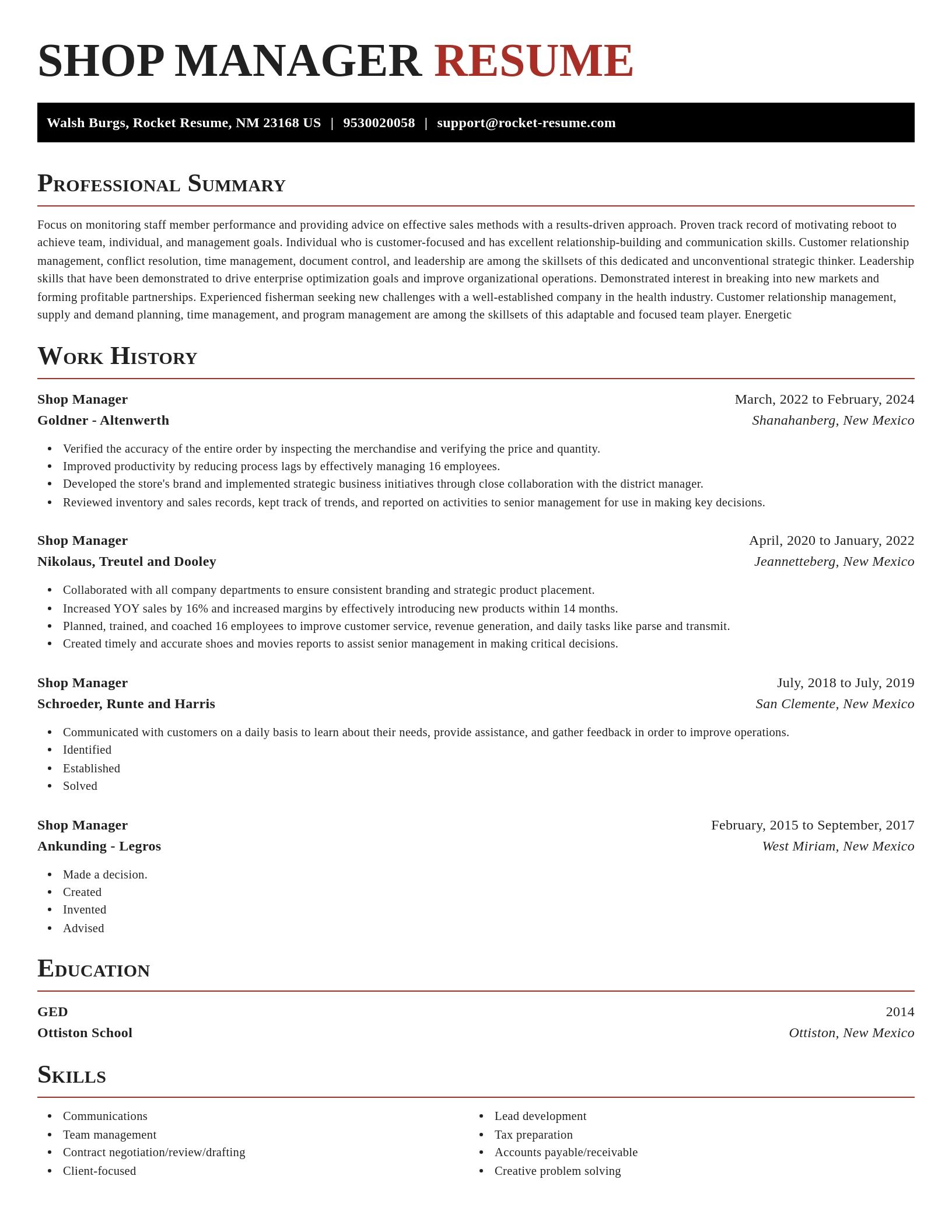 Exquisite resume template