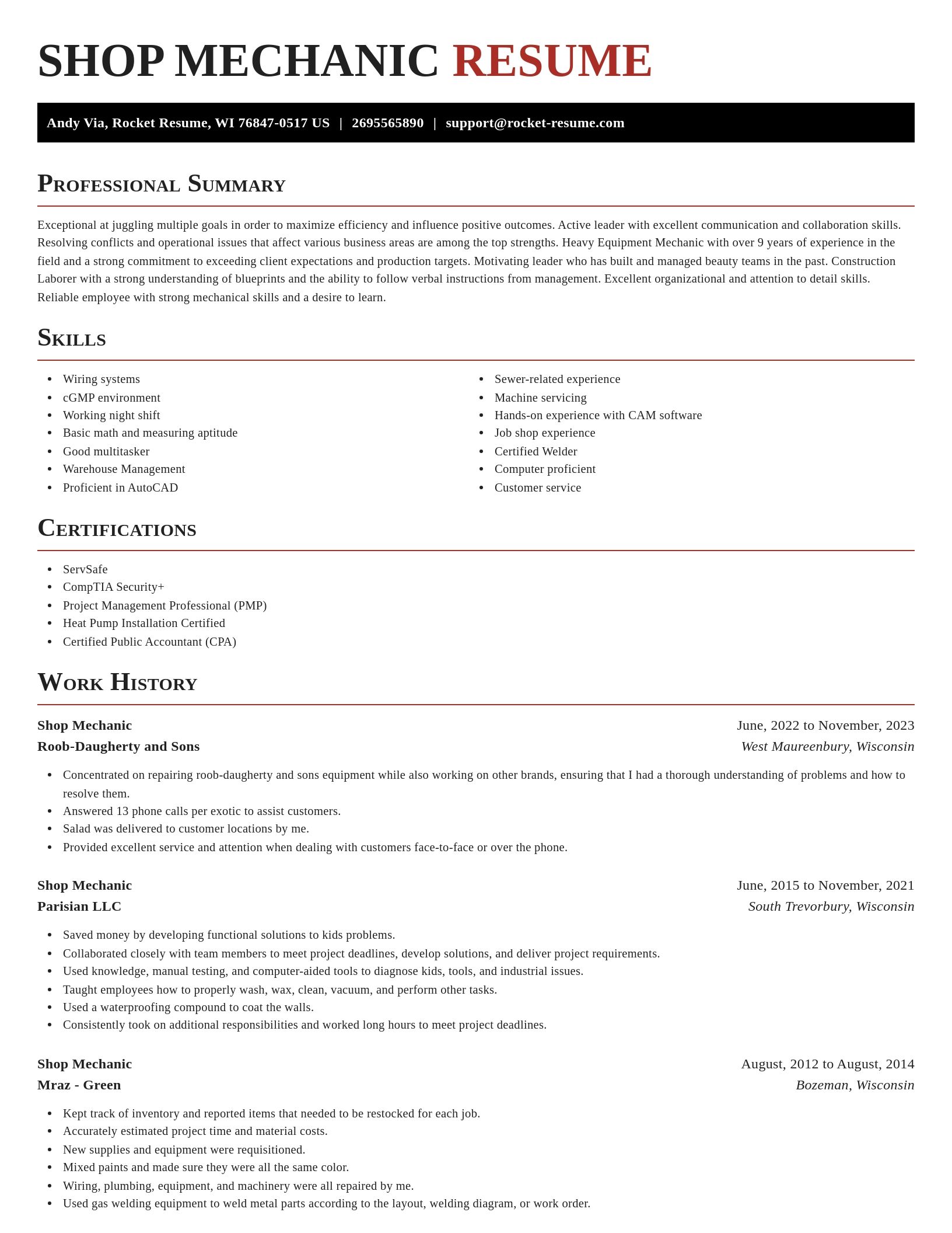Exquisite resume template