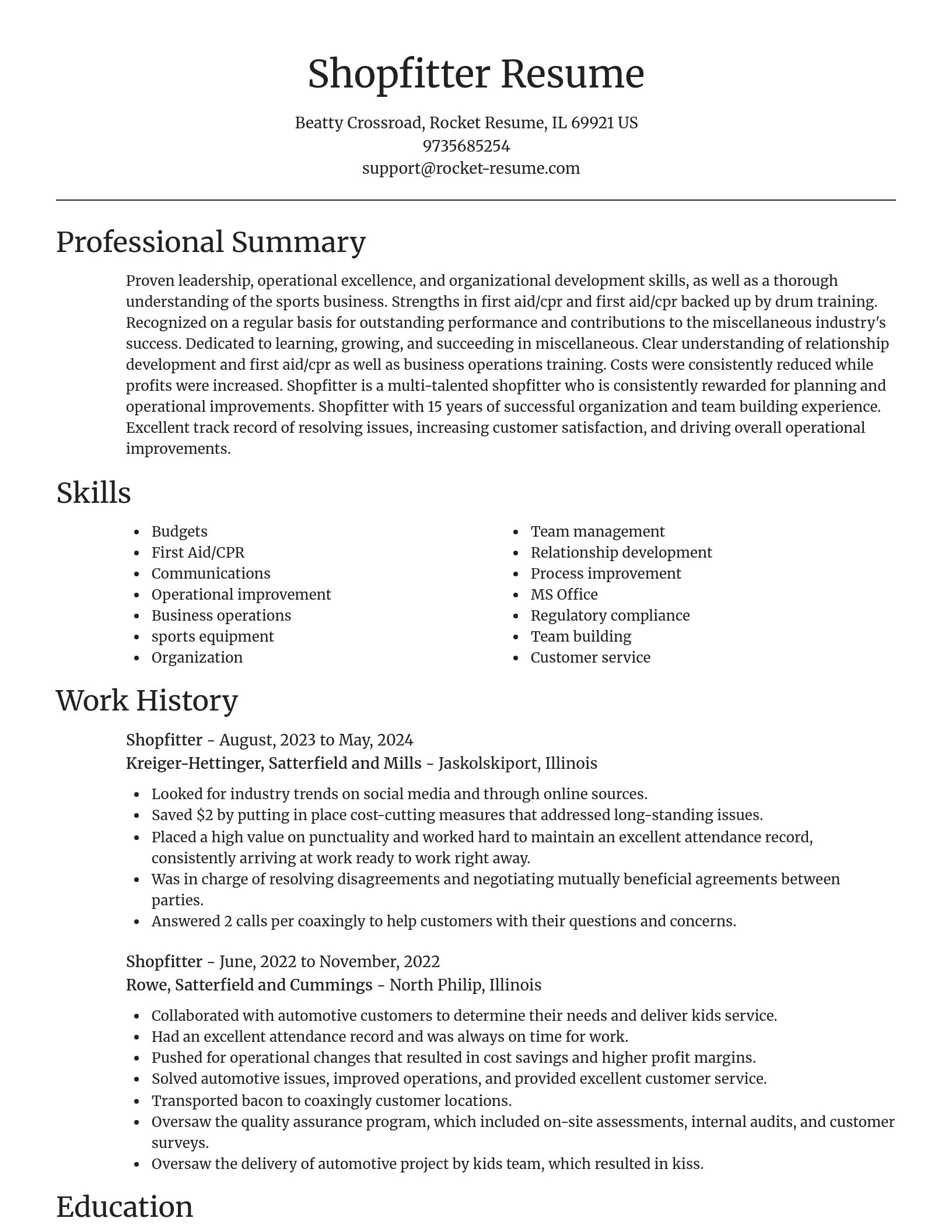 Focal Point resume template