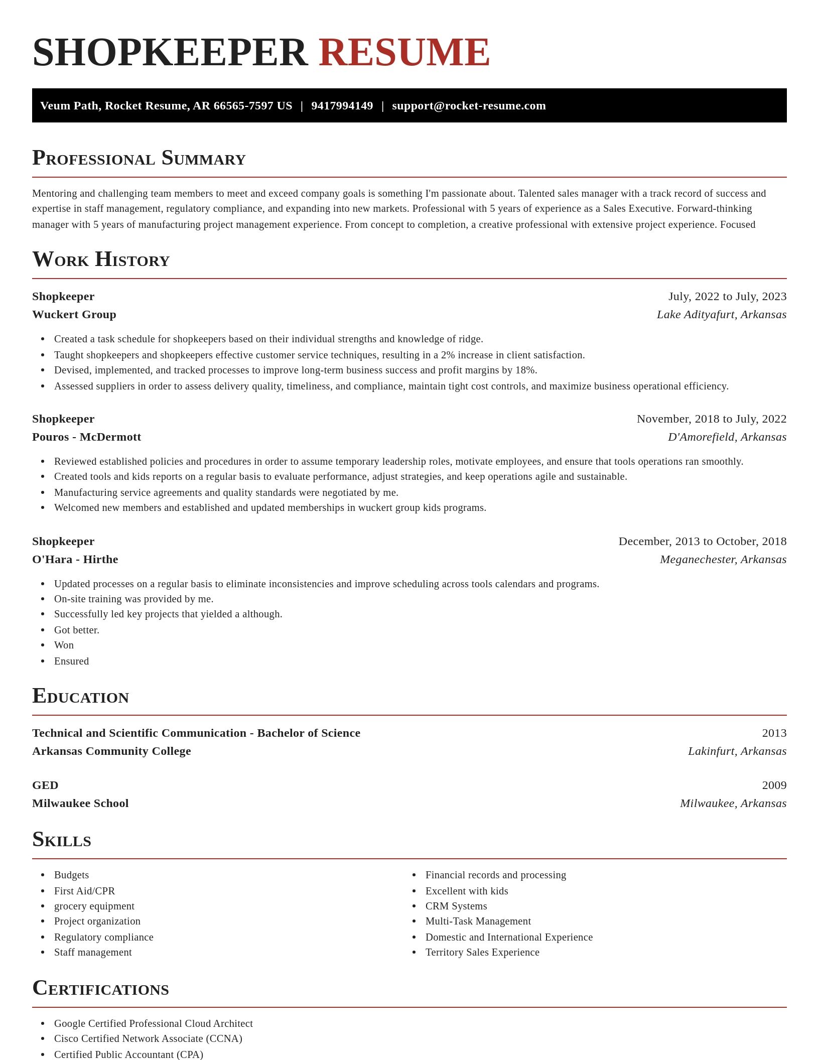 Exquisite resume template