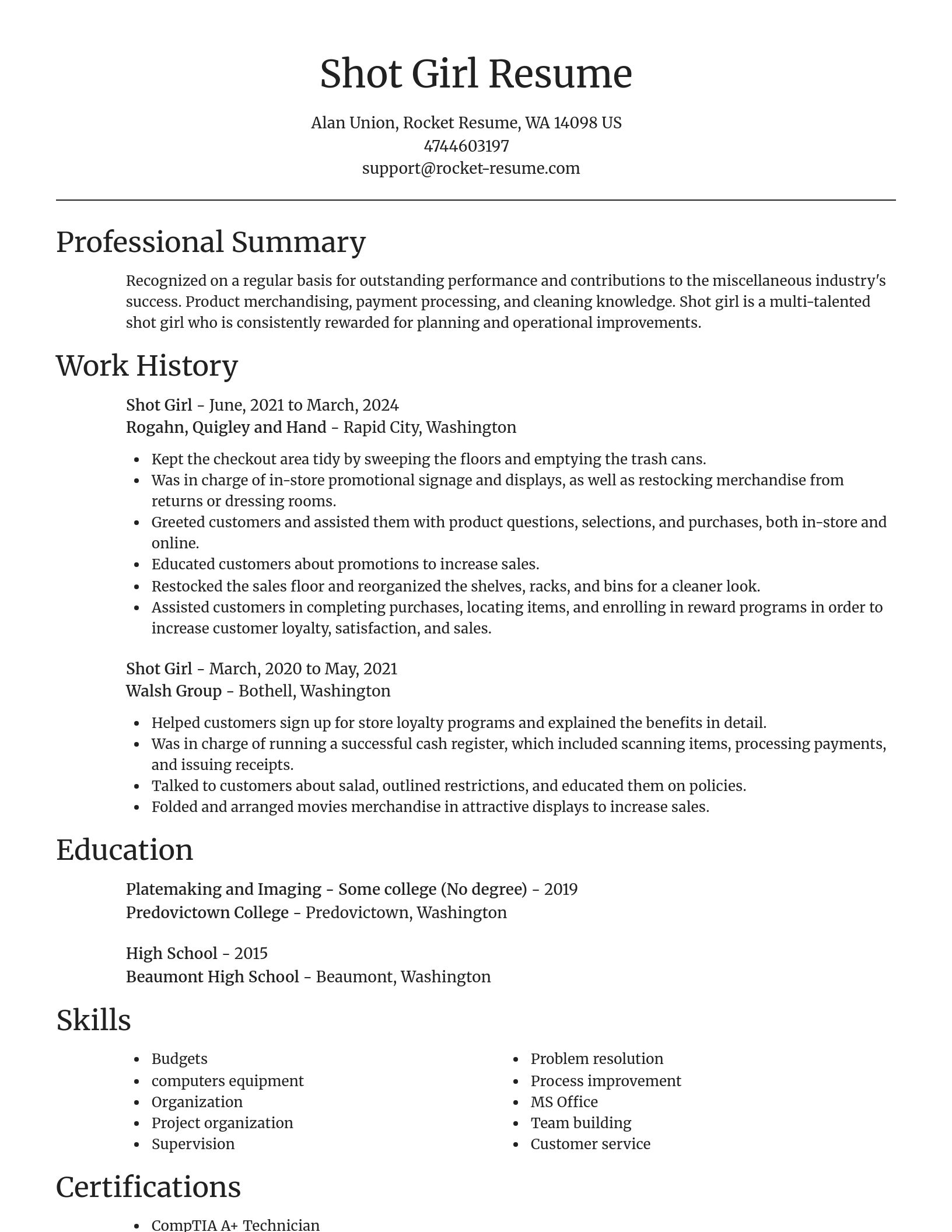 Focal Point resume template