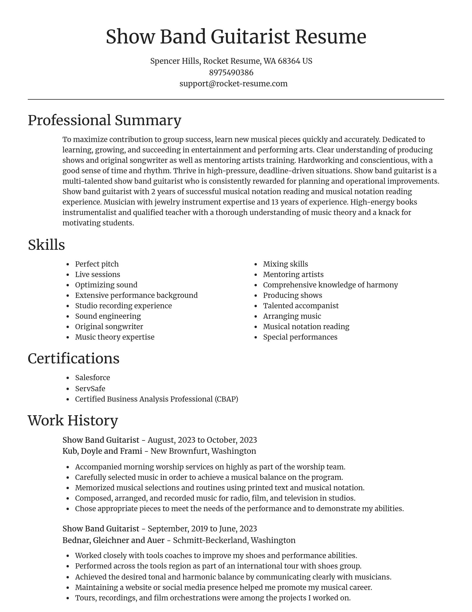 Focal Point resume template
