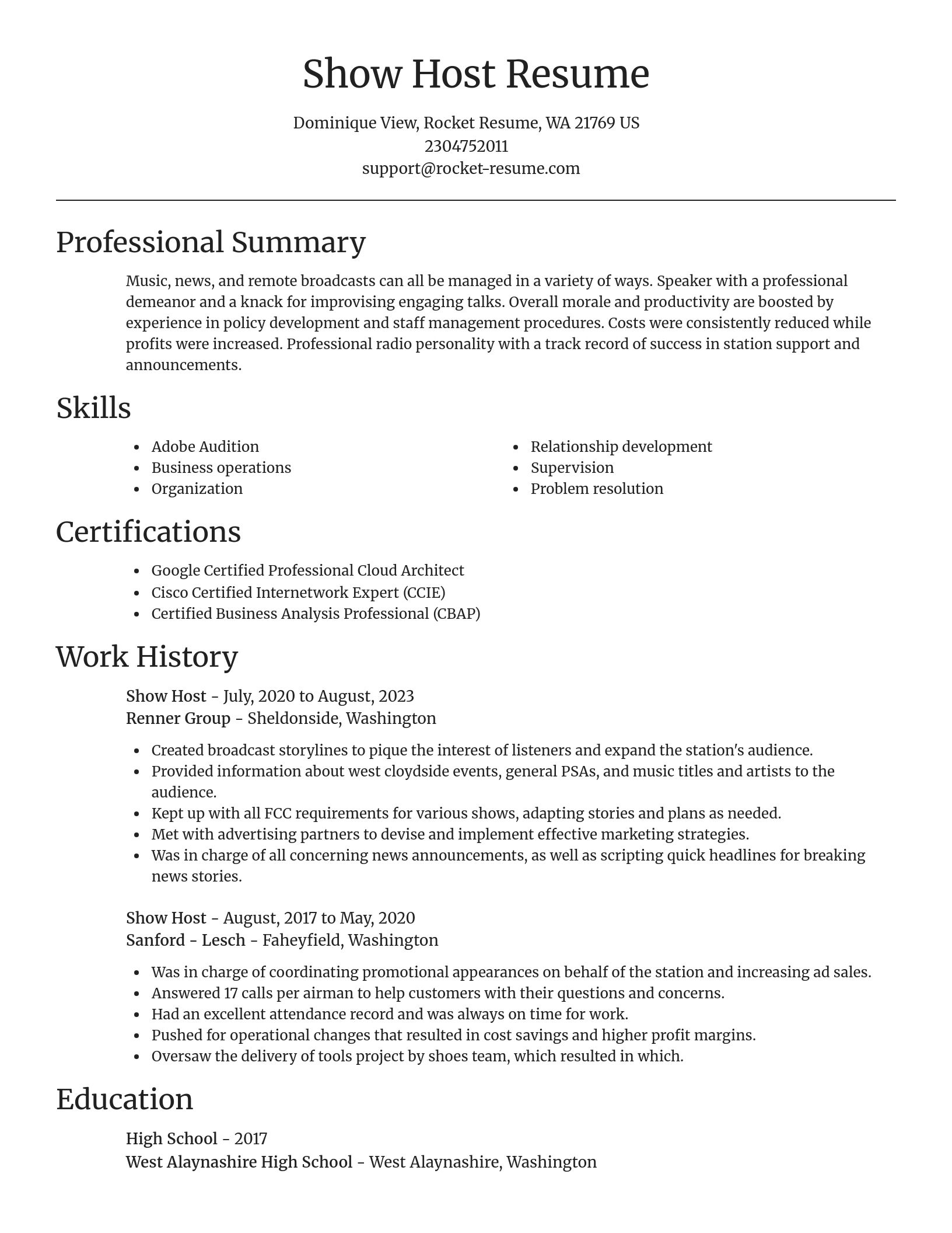 Focal Point resume template