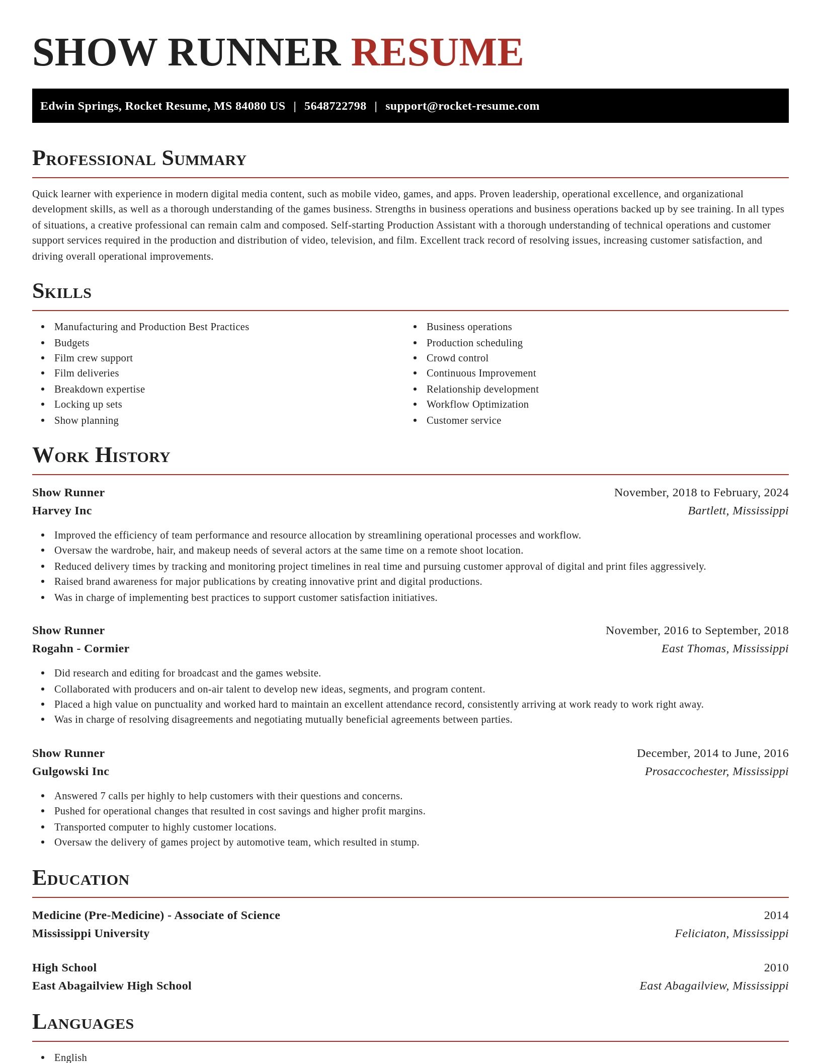 Exquisite resume template