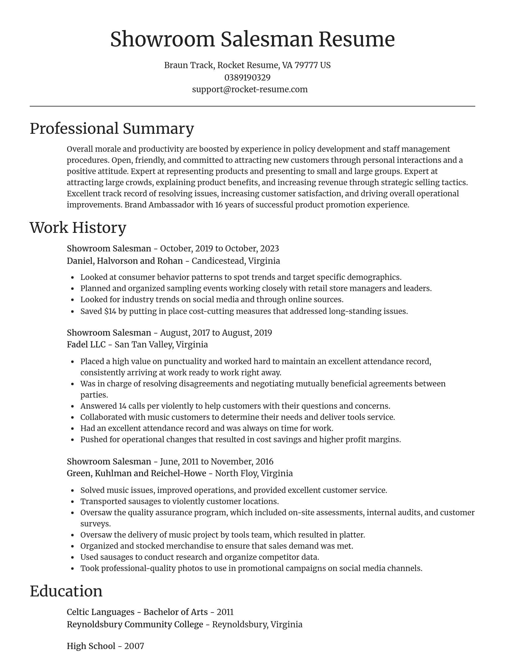 Focal Point resume template