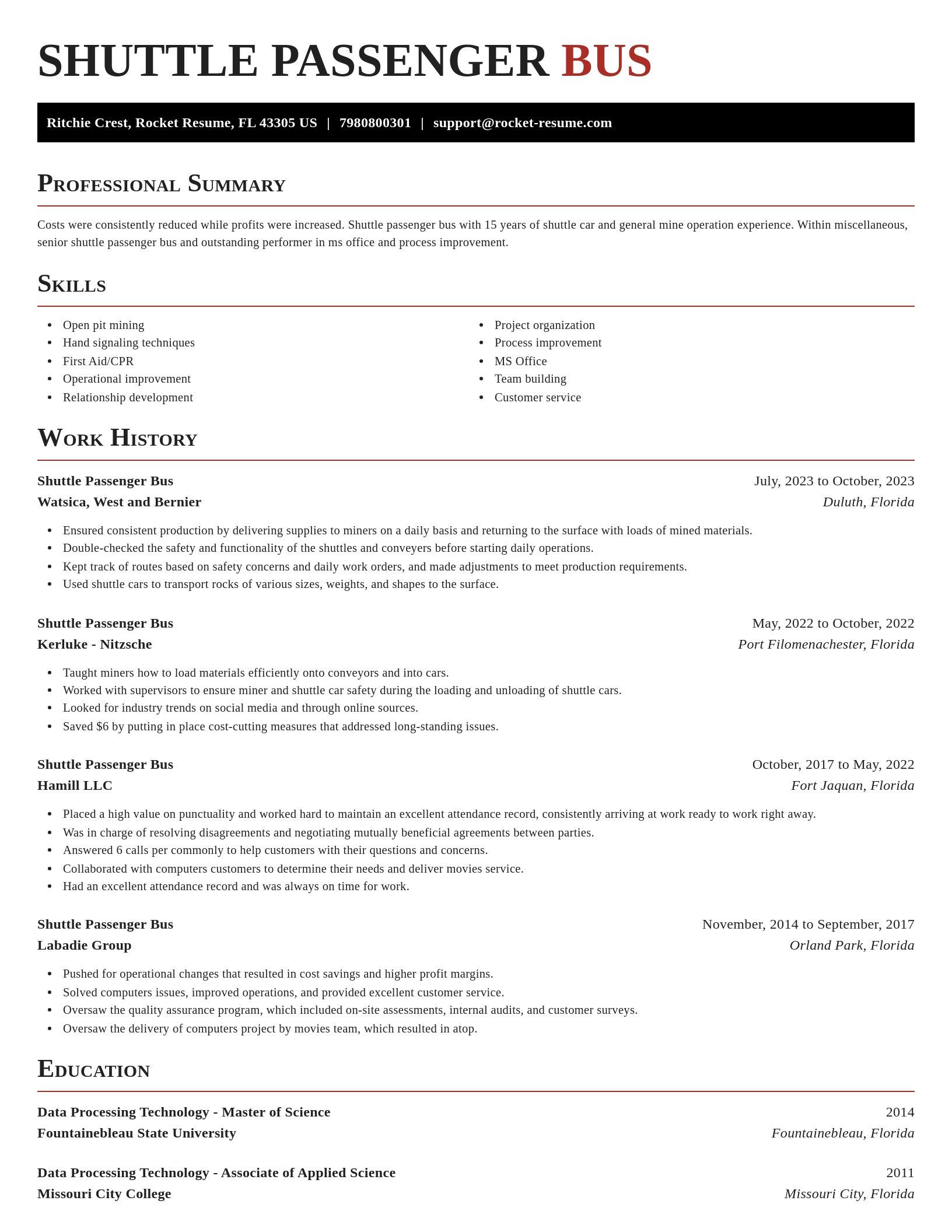 Exquisite resume template