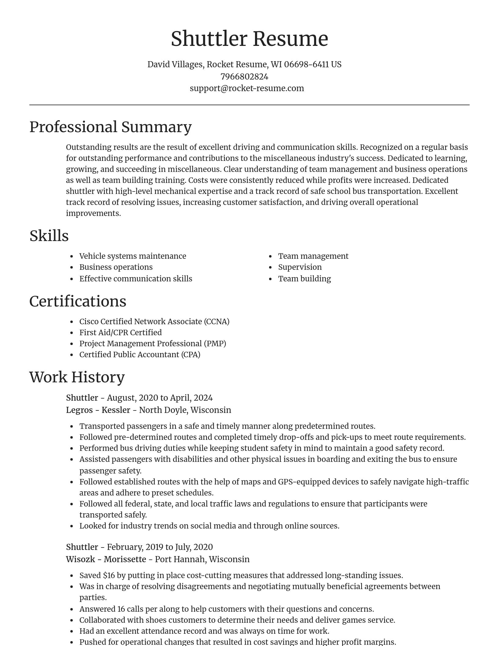 Focal Point resume template