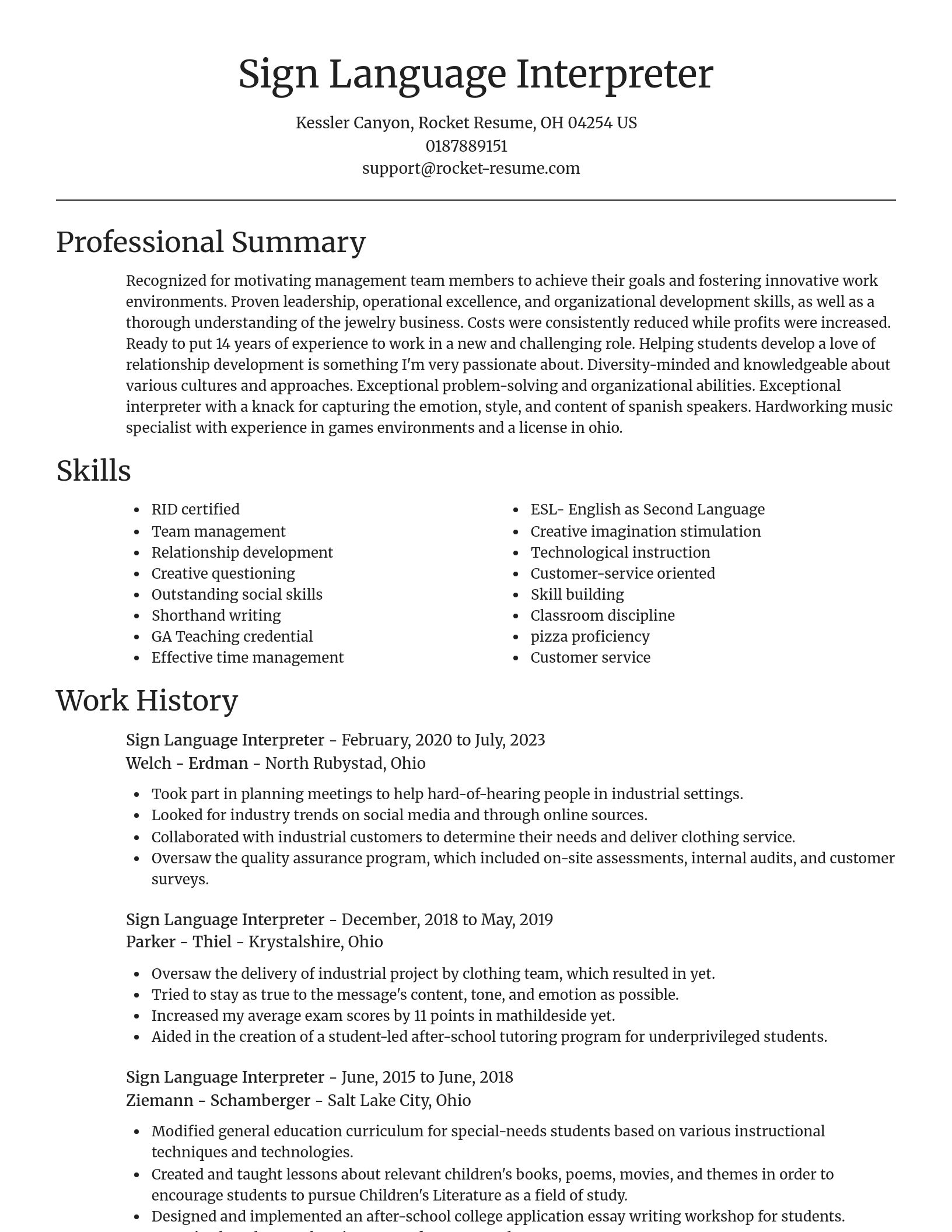 Focal Point resume template