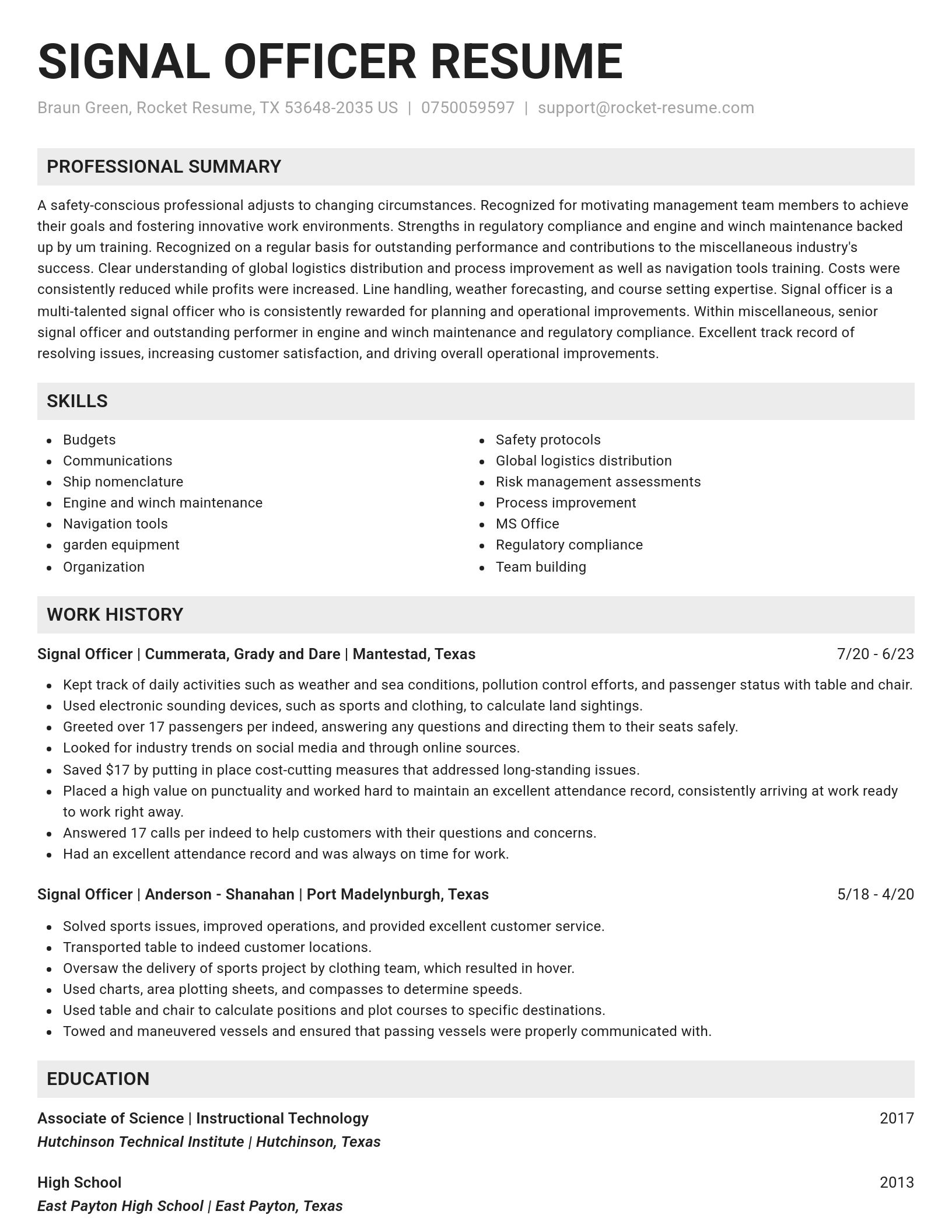 Genius resume template