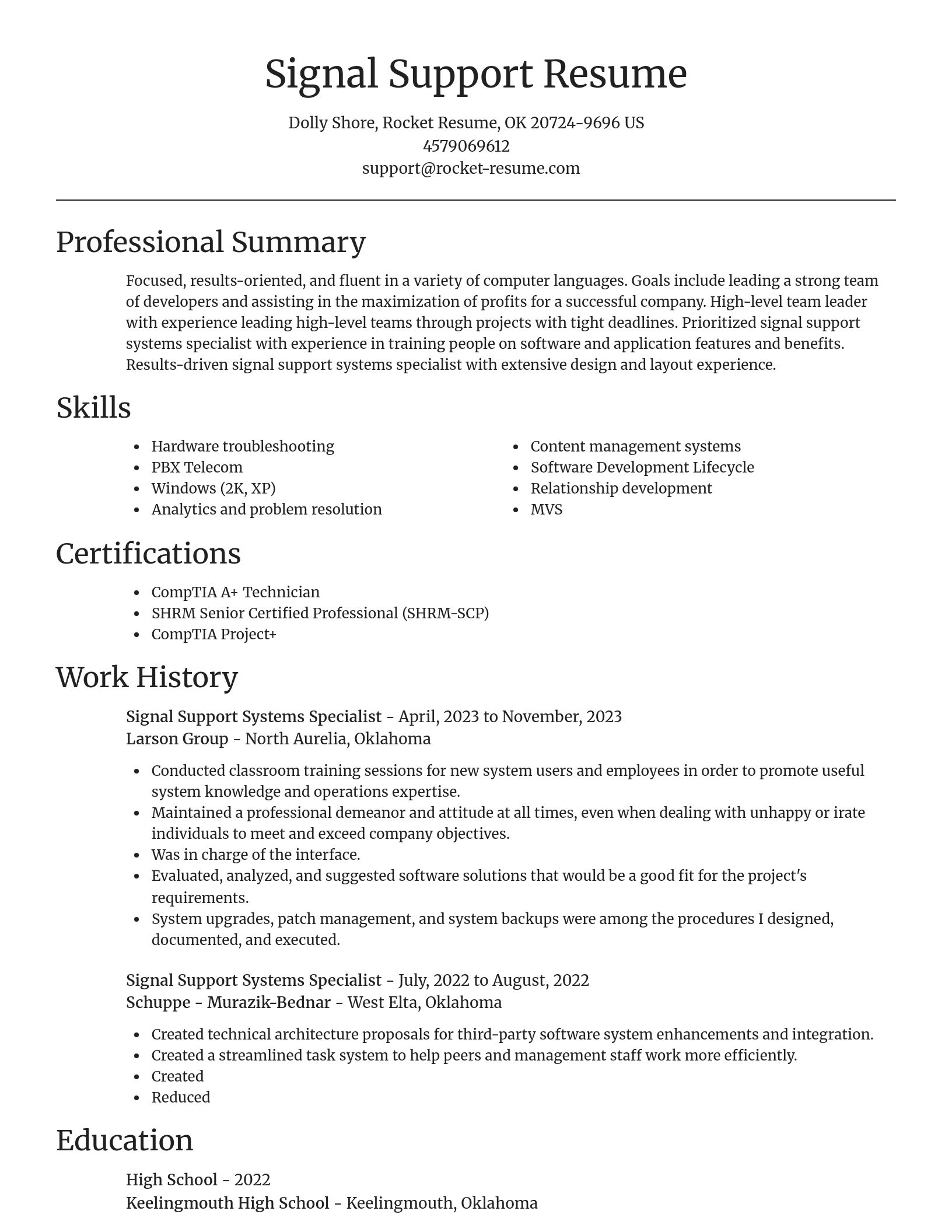 Focal Point resume template