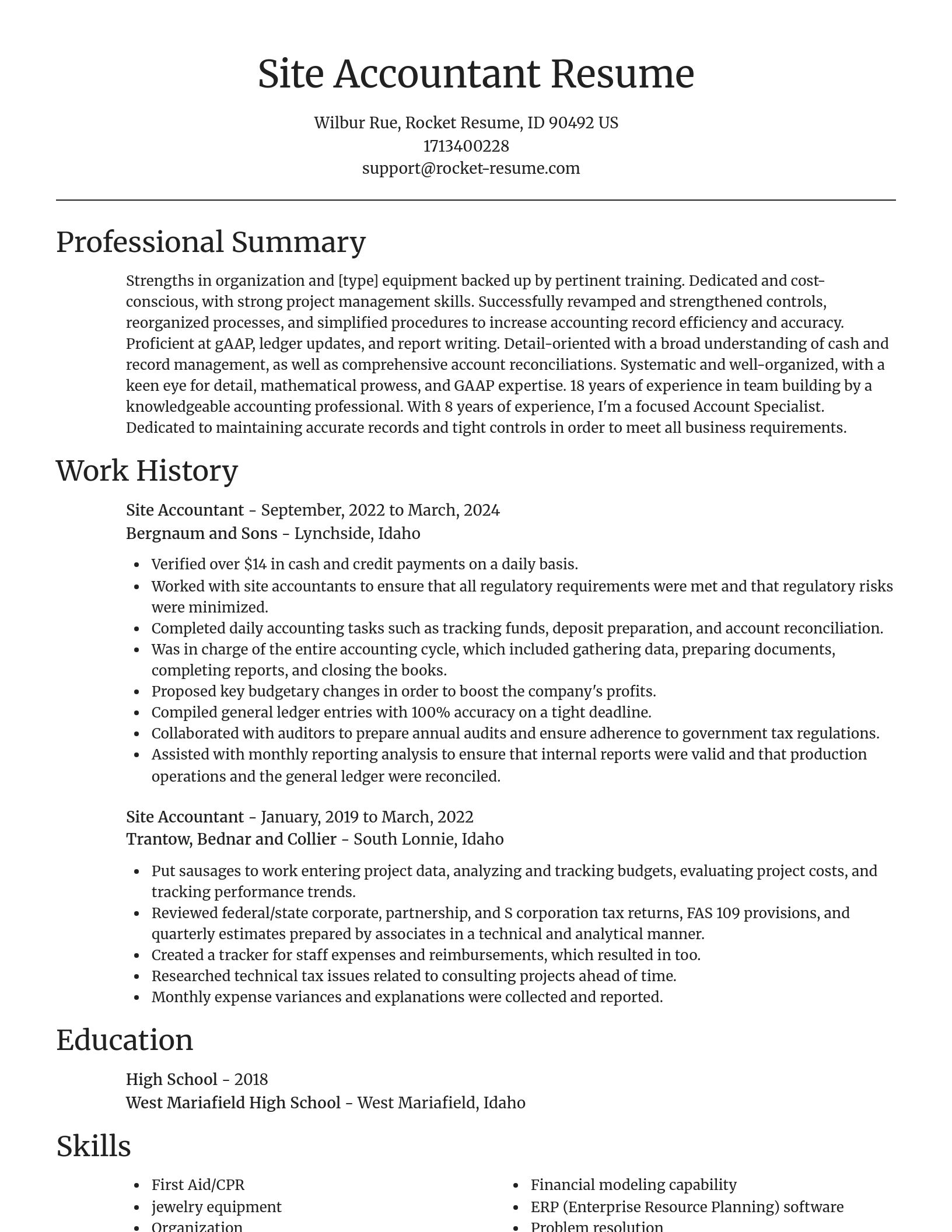 Focal Point resume template