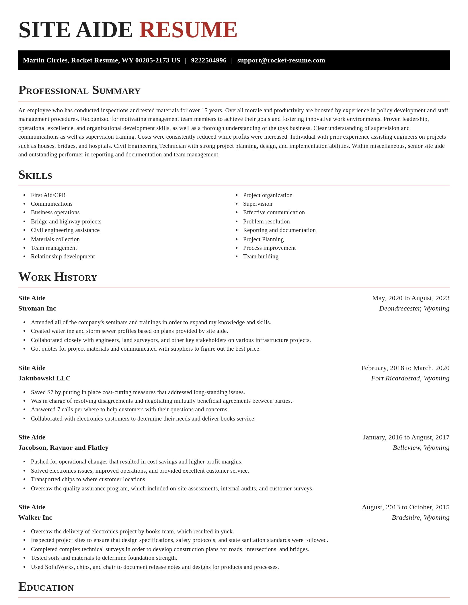 Exquisite resume template