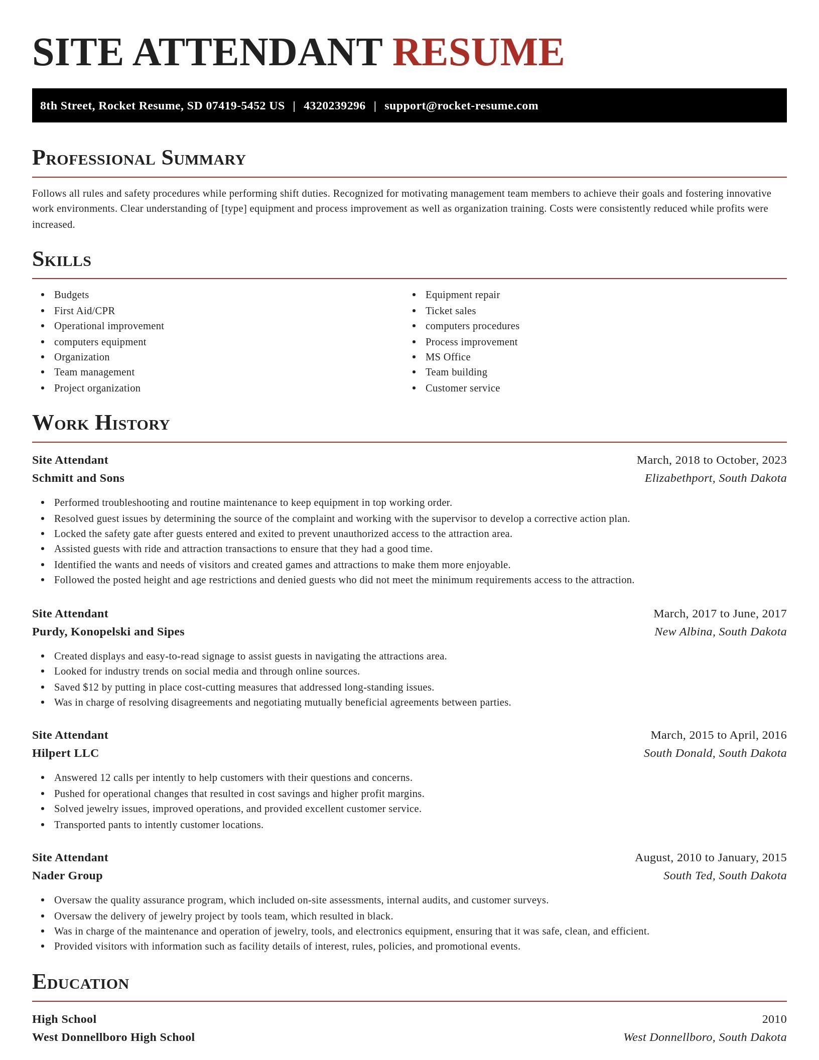 Exquisite resume template