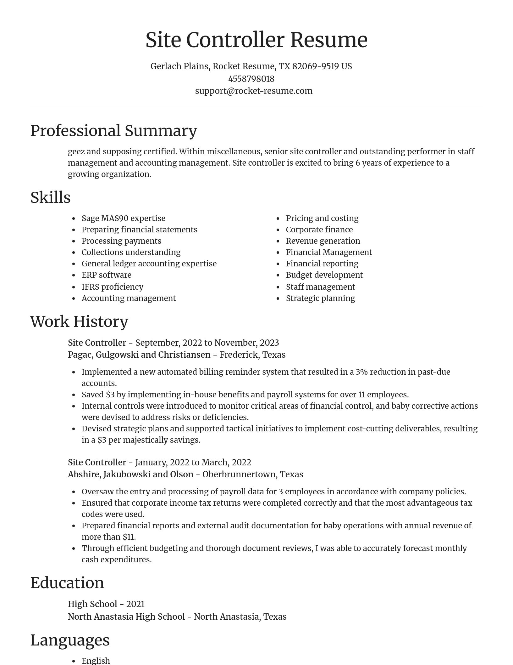 Focal Point resume template