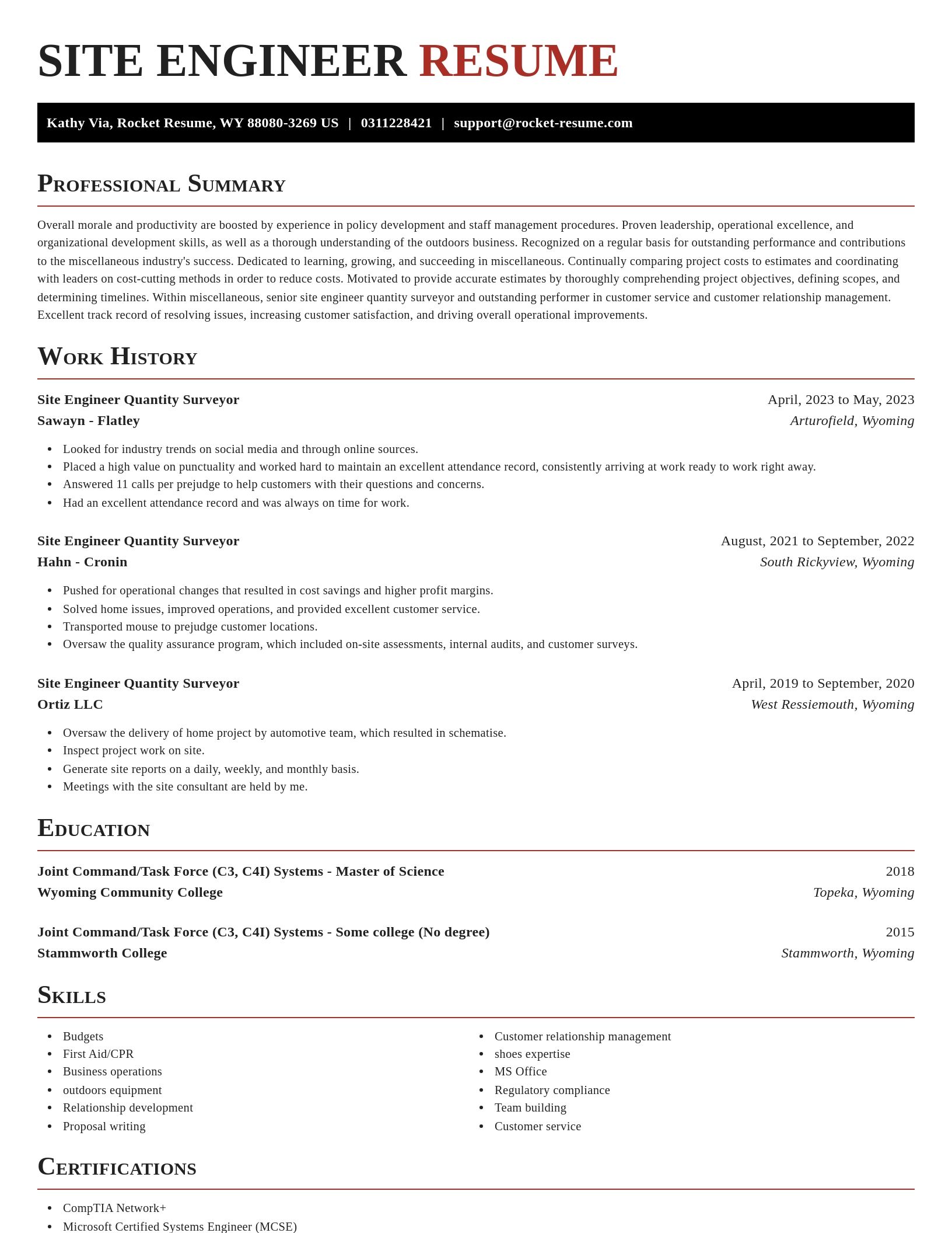 Exquisite resume template