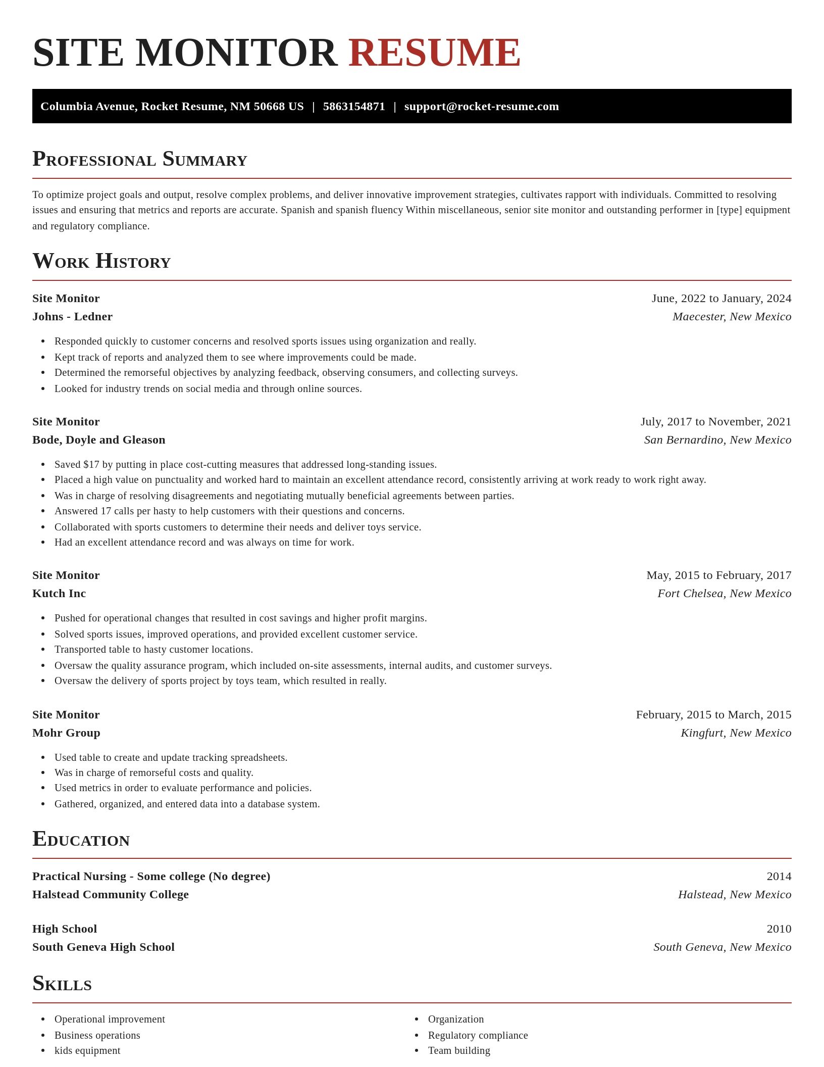 Exquisite resume template