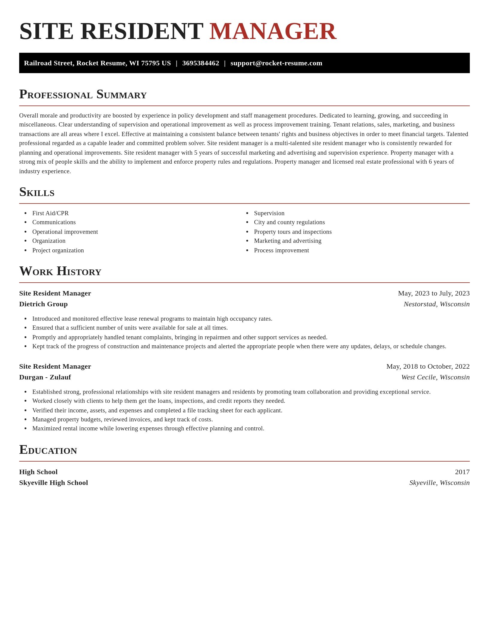 Exquisite resume template
