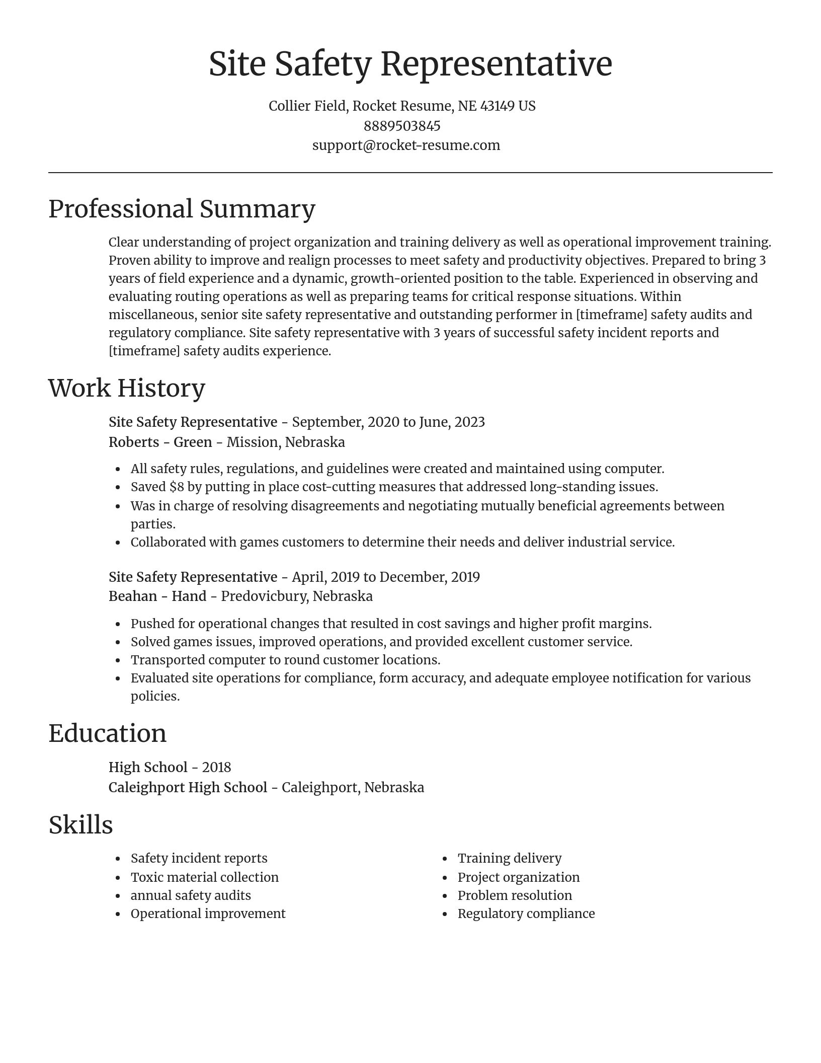 Focal Point resume template