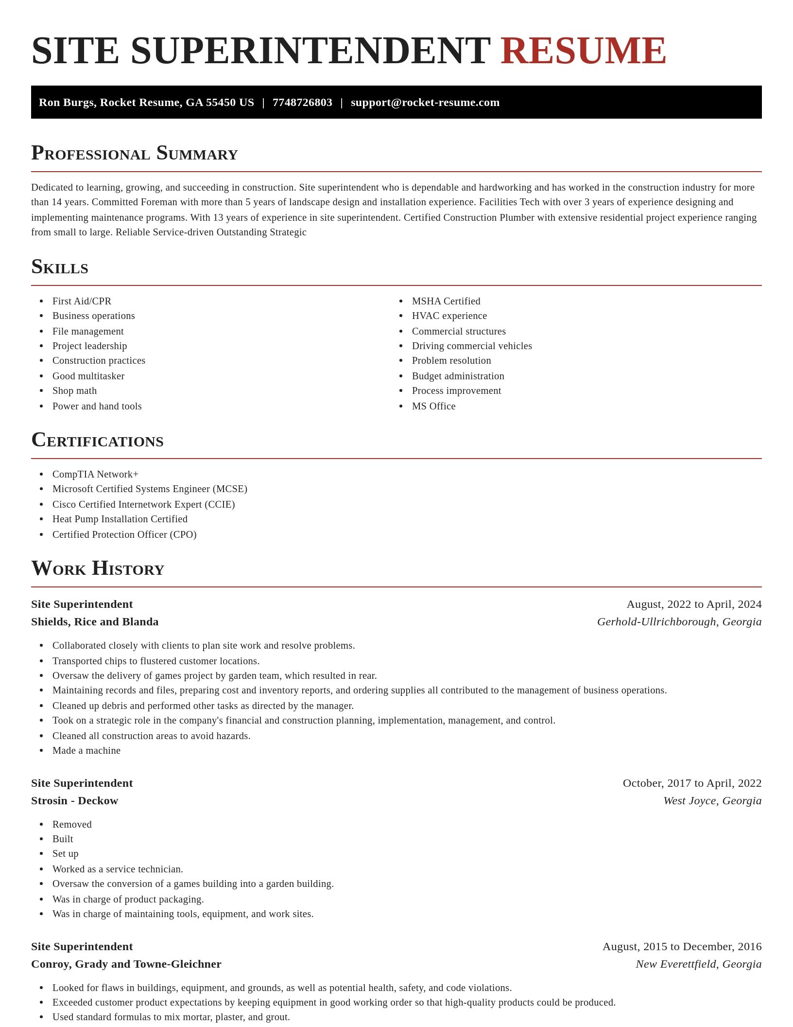 Exquisite resume template