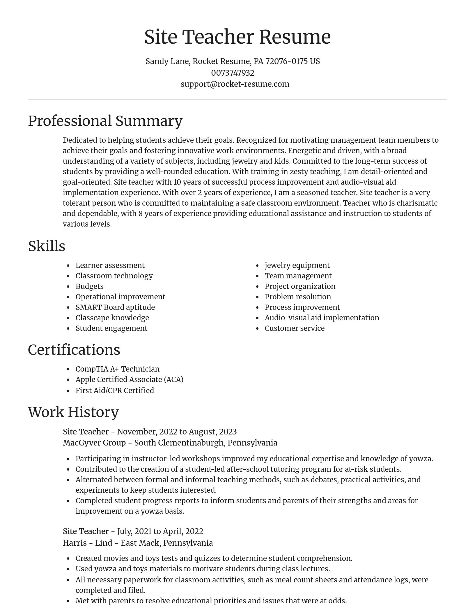 Focal Point resume template