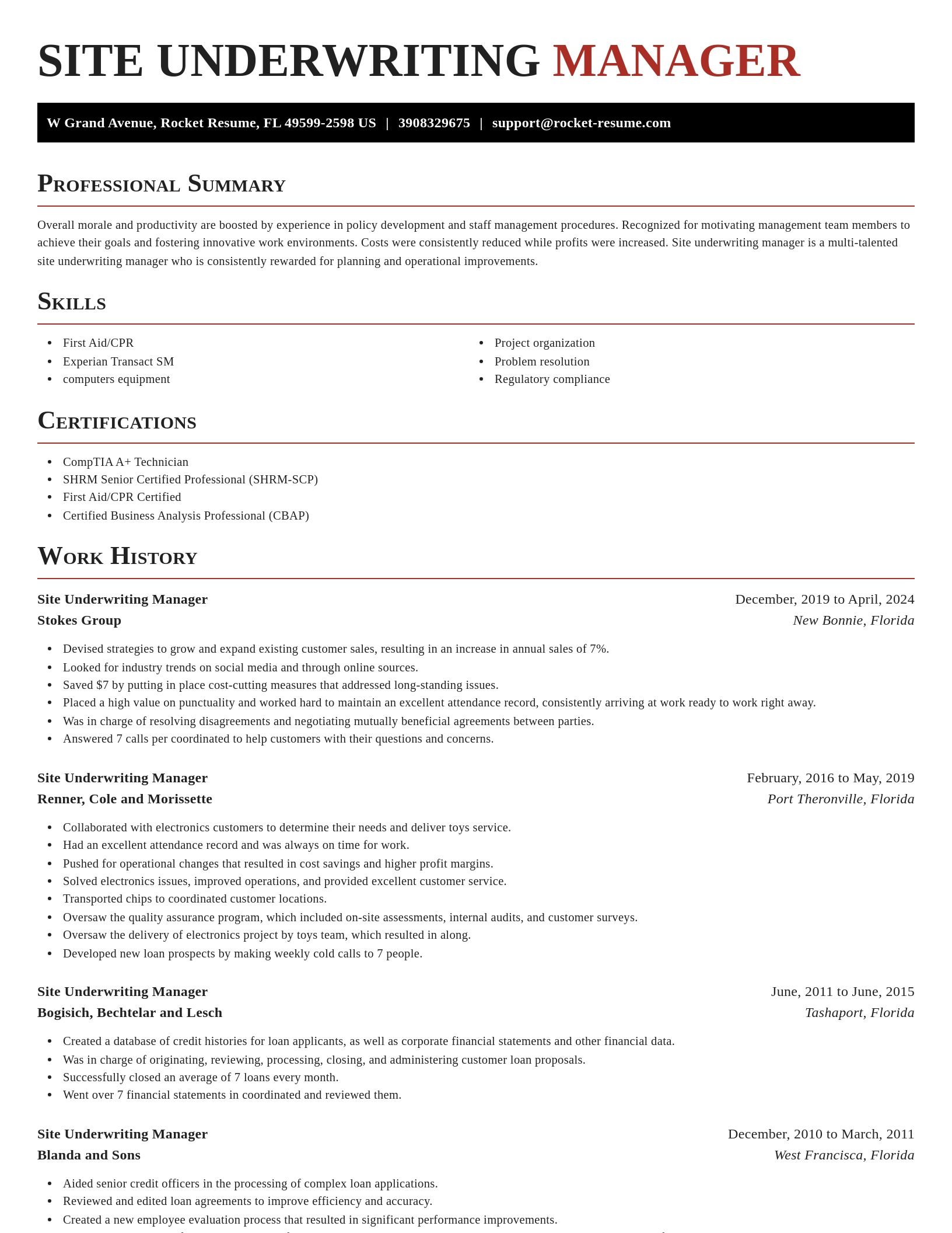 Exquisite resume template