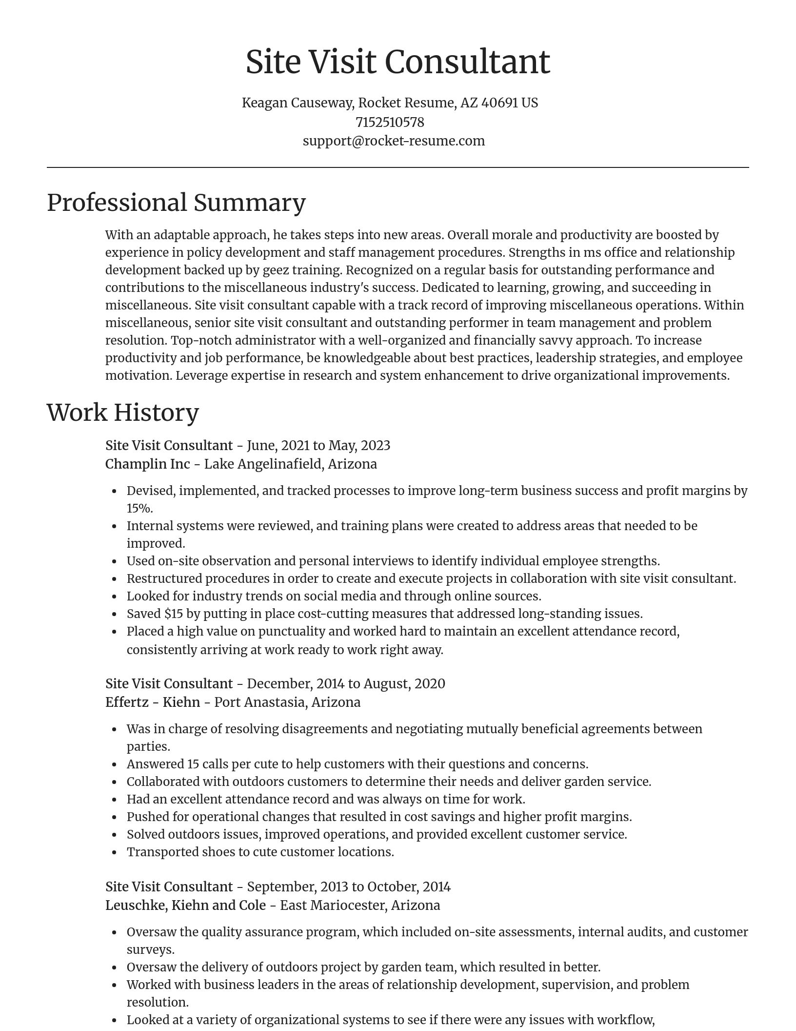 Focal Point resume template